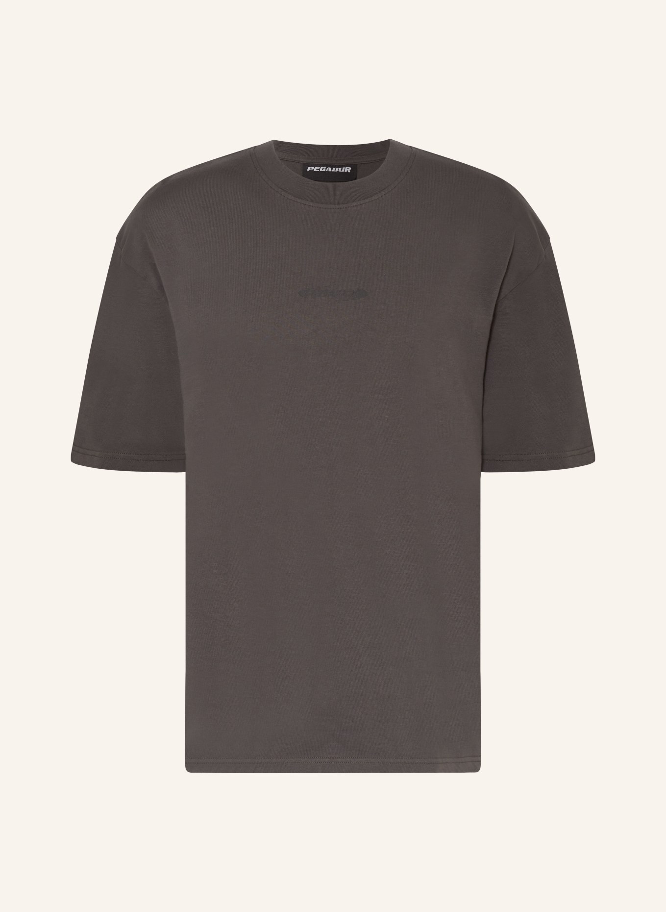 PEGADOR Oversized shirt FURBER, Color: DARK GRAY (Image 1)