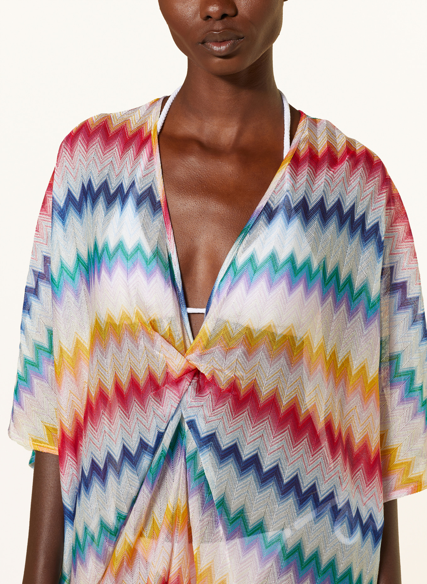MISSONI Beach dress with glitter thread, Color: BLUE/ GREEN/ YELLOW (Image 4)