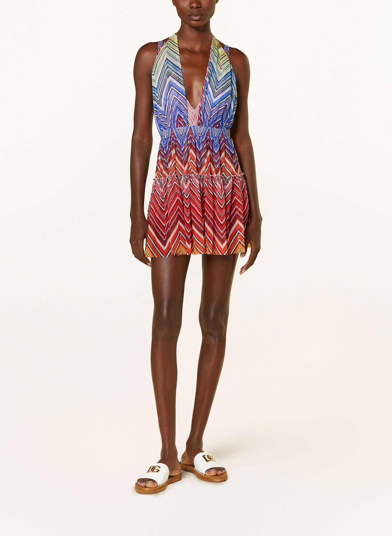 MISSONI Beach dress made of mesh, Color: RED/ WHITE/ BLUE (Image 2)