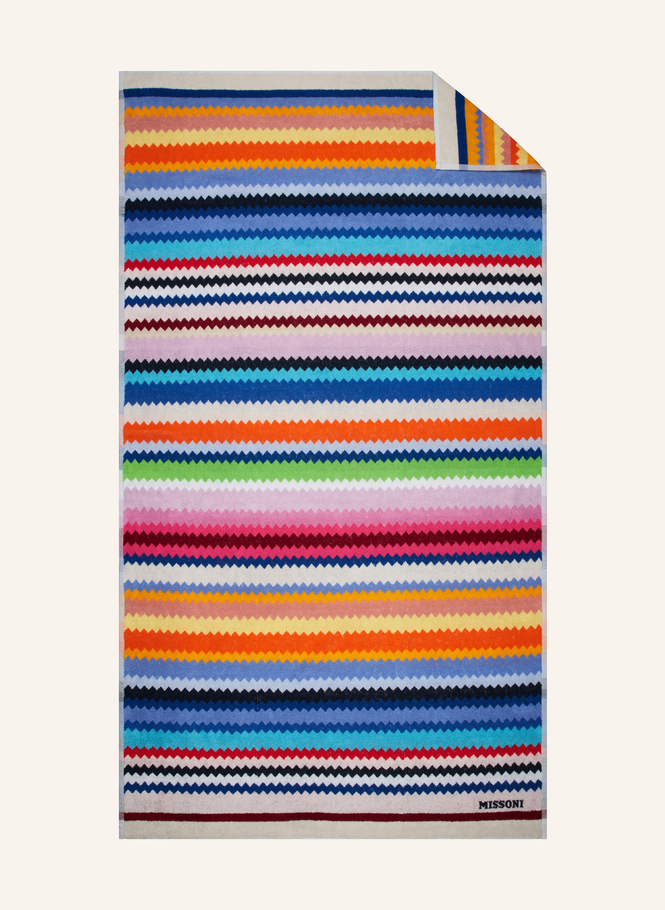 MISSONI Beach towel CECIL, Color: BLUE/ ORANGE/ YELLOW (Image 1)