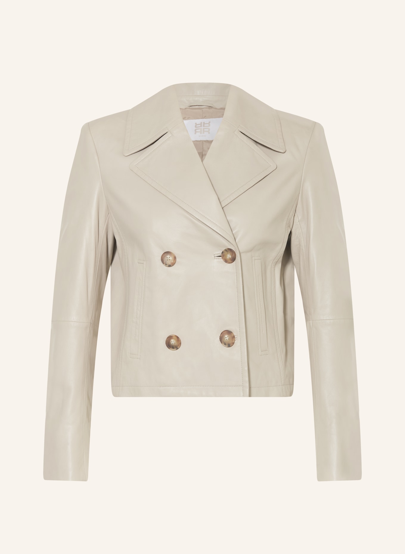RIANI Leather jacket, Color: BEIGE (Image 1)