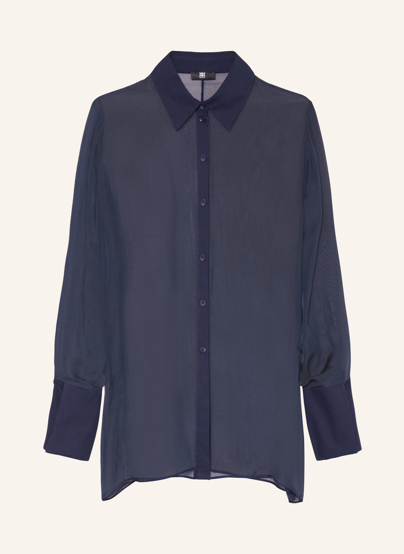RIANI Shirt blouse with silk, Color: DARK BLUE (Image 1)