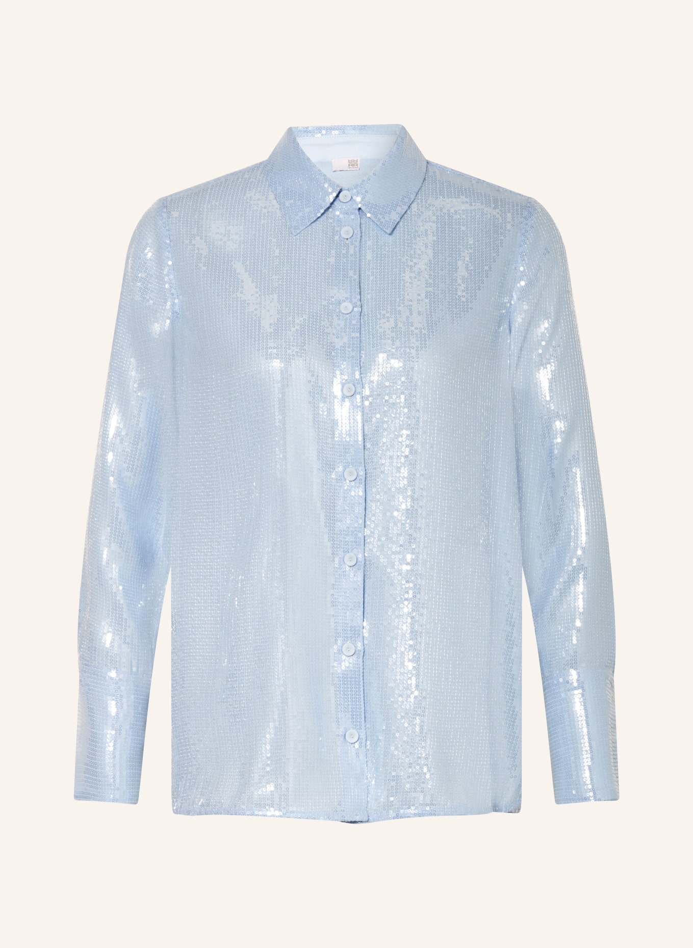 RIANI Shirt blouse with sequins, Color: LIGHT BLUE (Image 1)