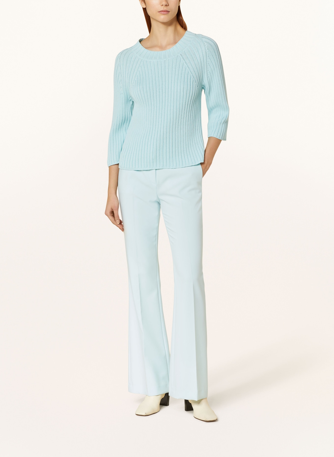 RIANI Wide leg trousers in turquoise