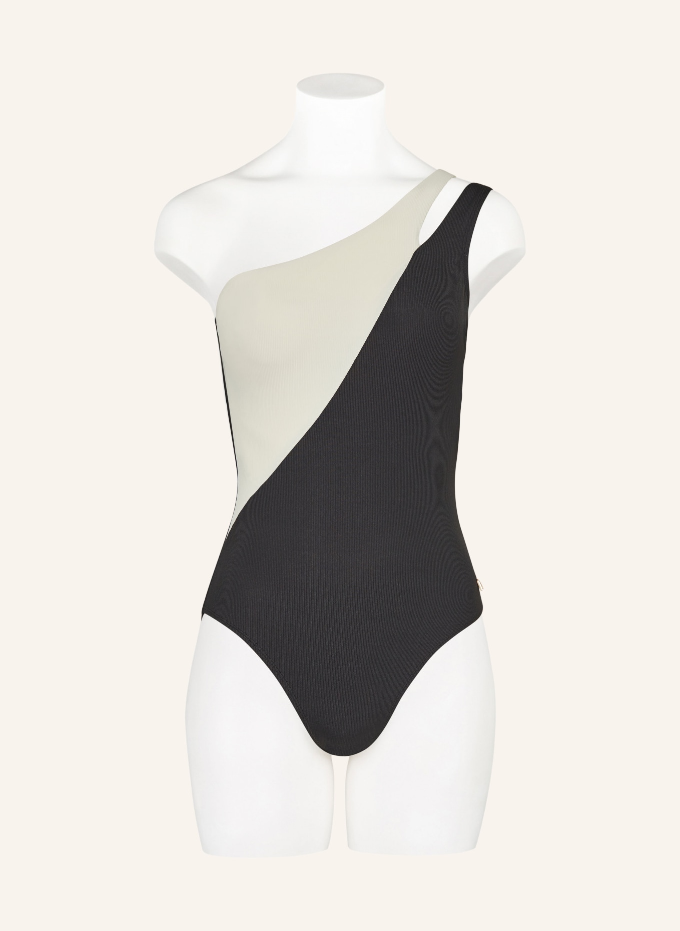 BEACHLIFE Underwire swimsuit VANILLA & BLACK, Color: BLACK/ ECRU (Image 2)