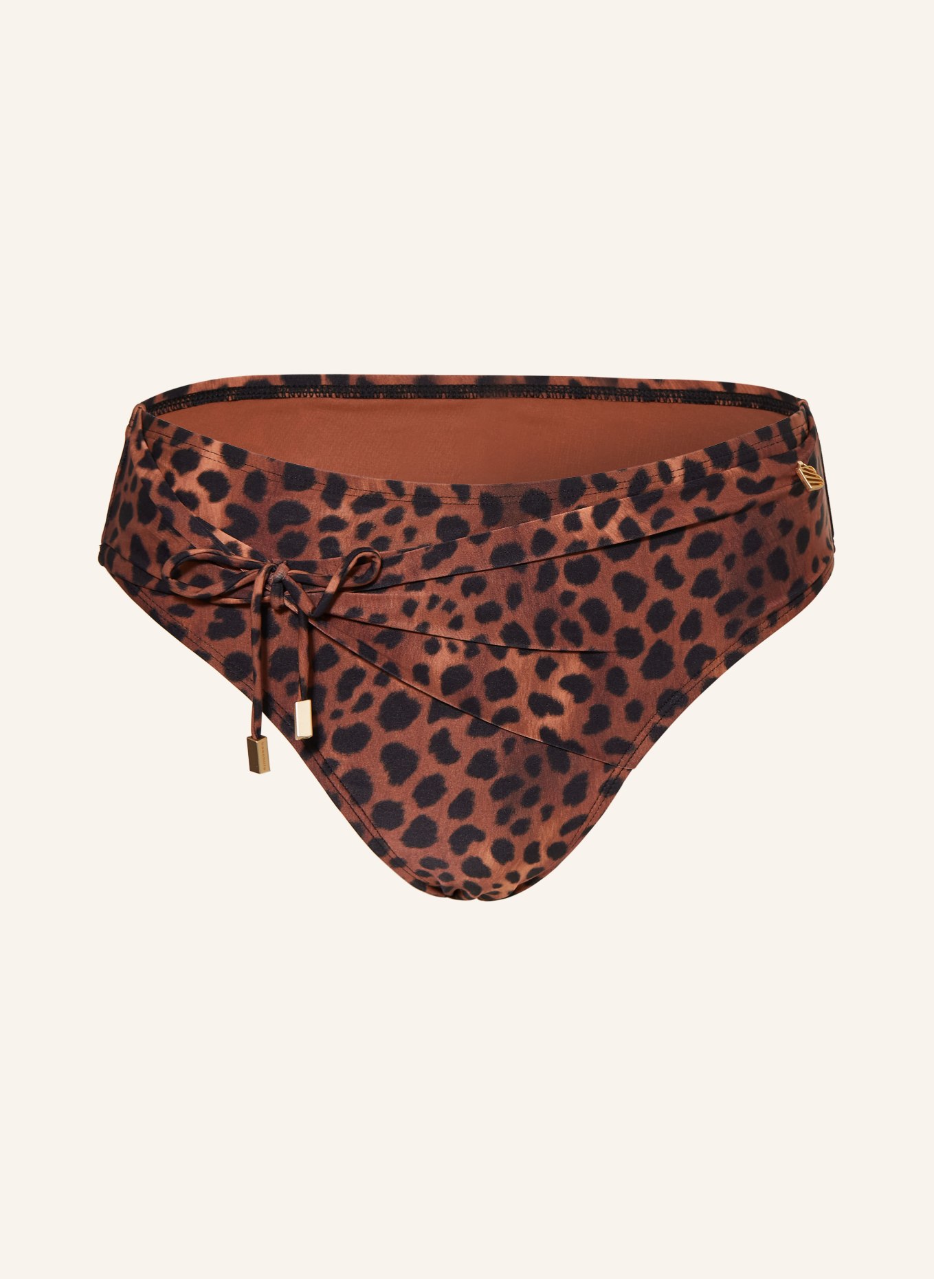 BEACHLIFE Basic bikini bottoms LEOPARD LOVER, Color: BLACK/ BROWN (Image 1)