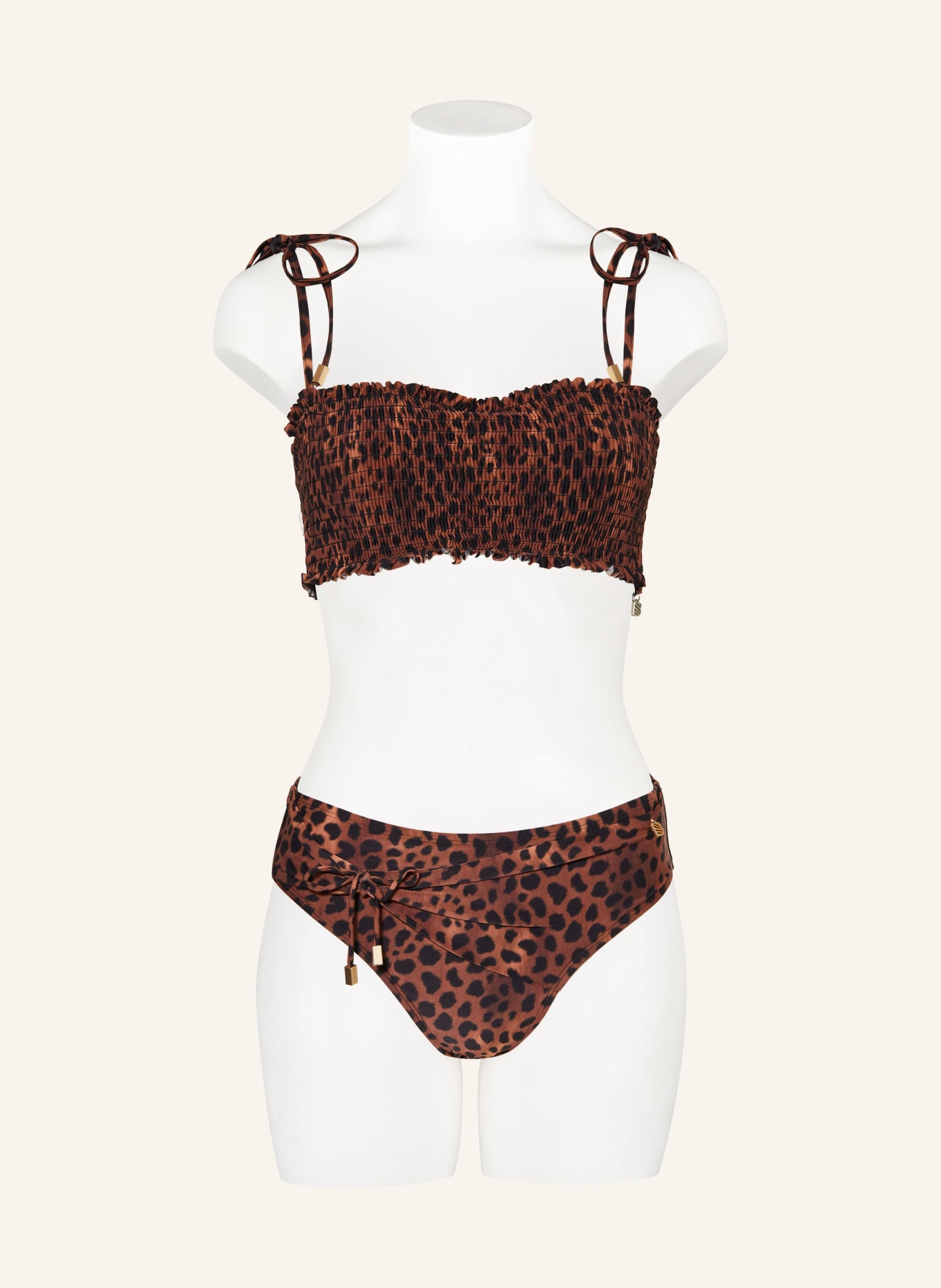 BEACHLIFE Basic bikini bottoms LEOPARD LOVER, Color: BLACK/ BROWN (Image 2)
