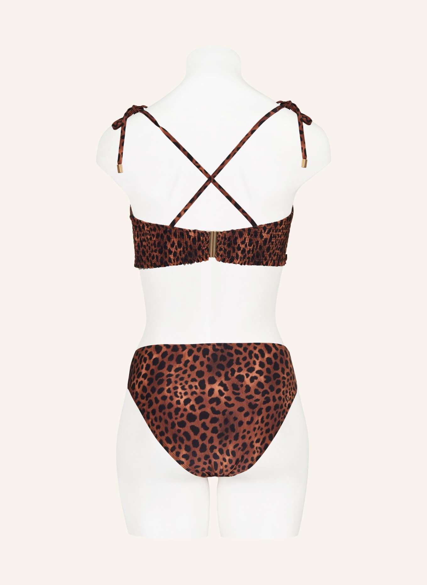 BEACHLIFE Basic bikini bottoms LEOPARD LOVER, Color: BLACK/ BROWN (Image 4)