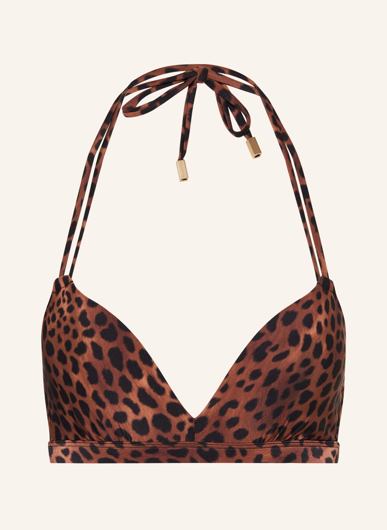 BEACHLIFE Underwired bikini top LEOPARD LOVER, Color: BROWN/ BLACK (Image 1)