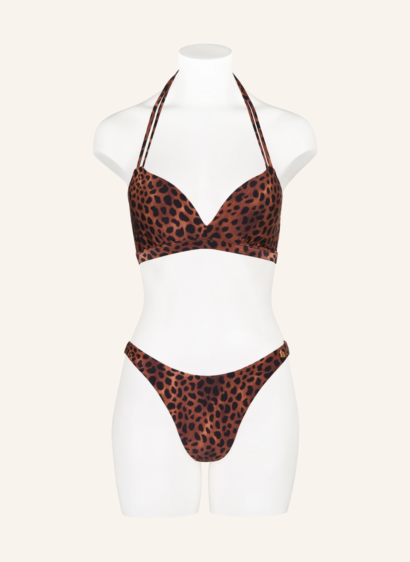 BEACHLIFE Underwired bikini top LEOPARD LOVER, Color: BROWN/ BLACK (Image 2)
