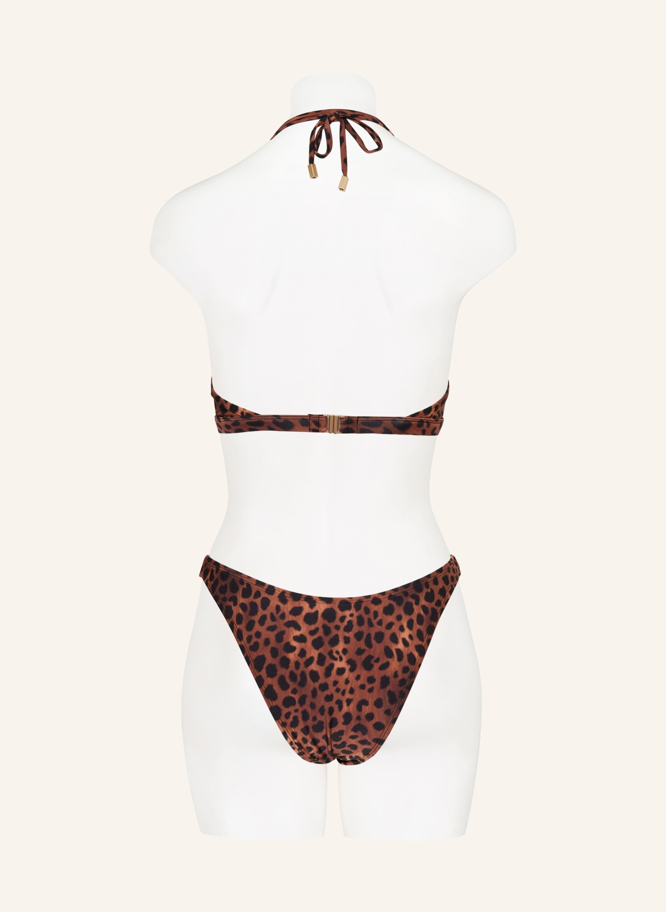 BEACHLIFE Underwired bikini top LEOPARD LOVER, Color: BROWN/ BLACK (Image 3)