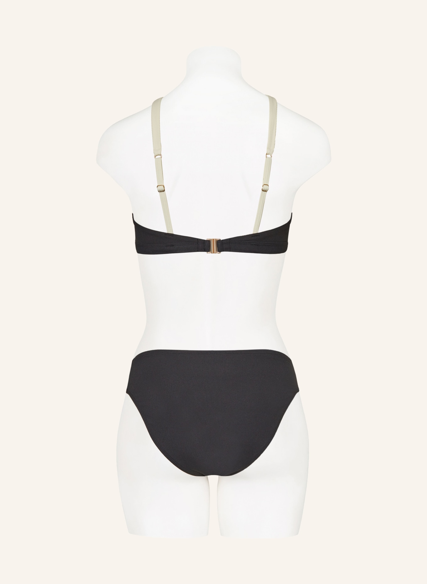 BEACHLIFE Underwired bikini top VANILLA & BLACK, Color: BLACK/ ECRU (Image 3)
