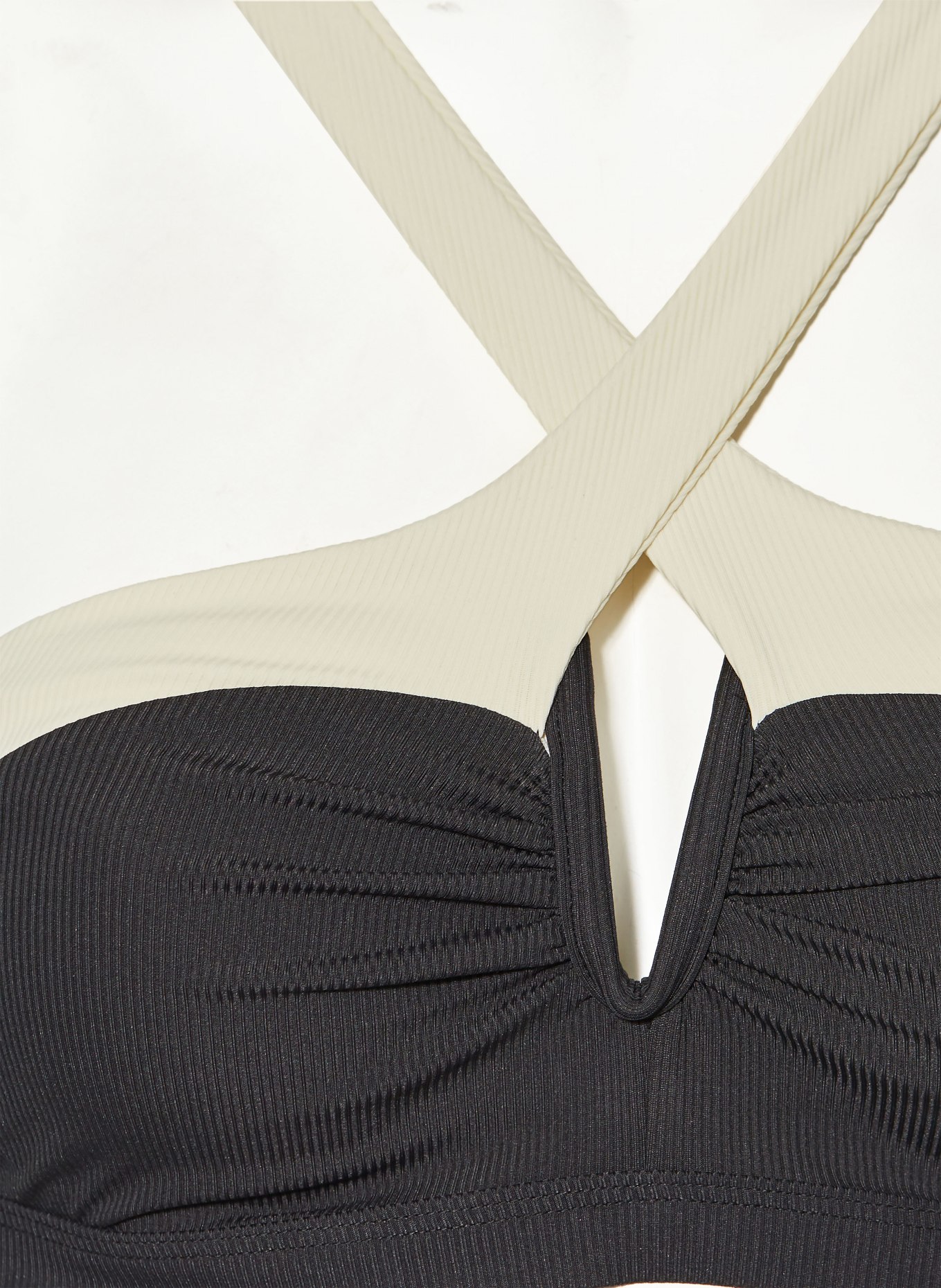 BEACHLIFE Underwired bikini top VANILLA & BLACK, Color: BLACK/ ECRU (Image 6)