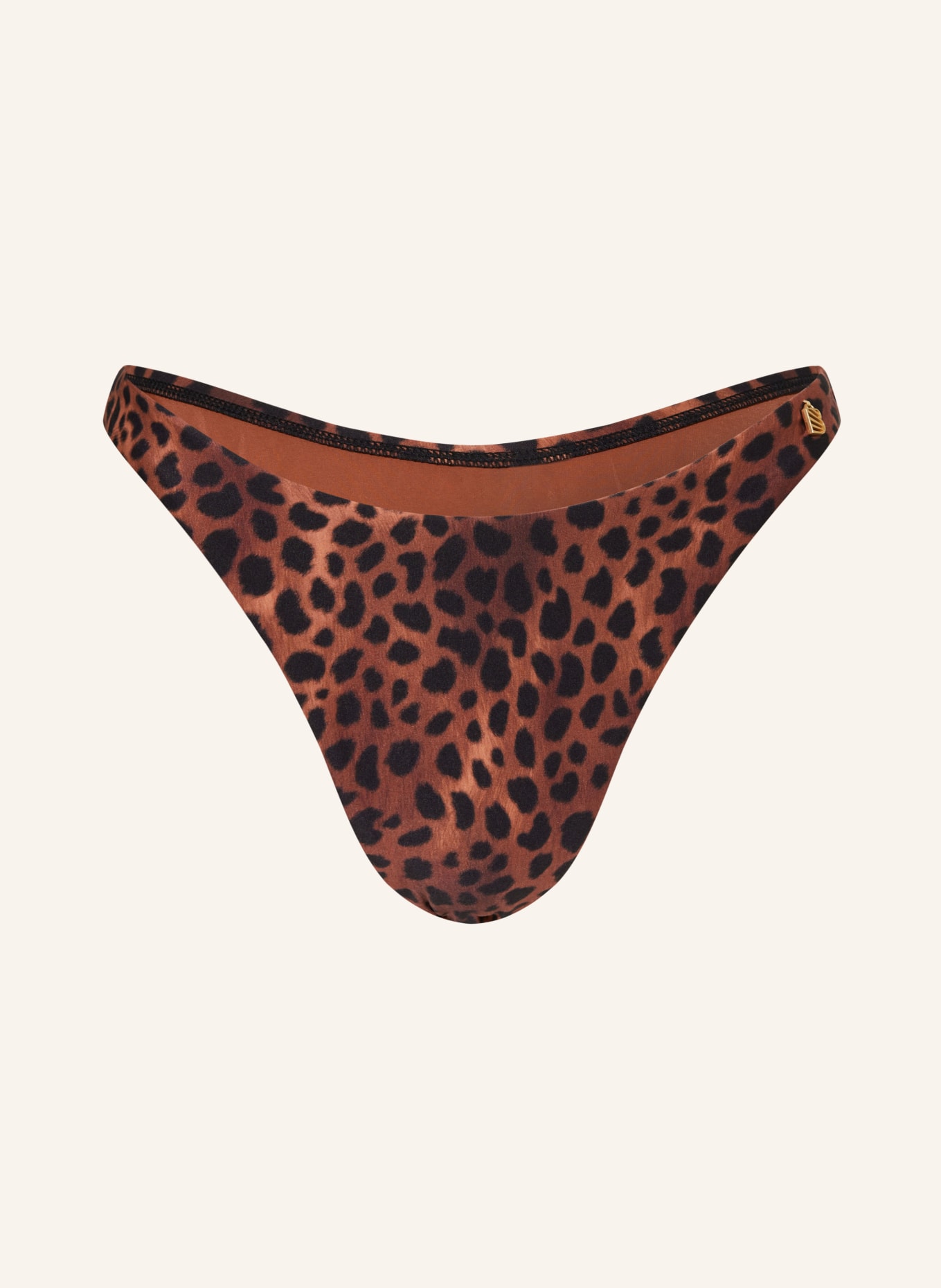 BEACHLIFE High-waist bikini bottoms LEOPARD LOVER, Color: BLACK/ BROWN/ LIGHT BROWN (Image 1)