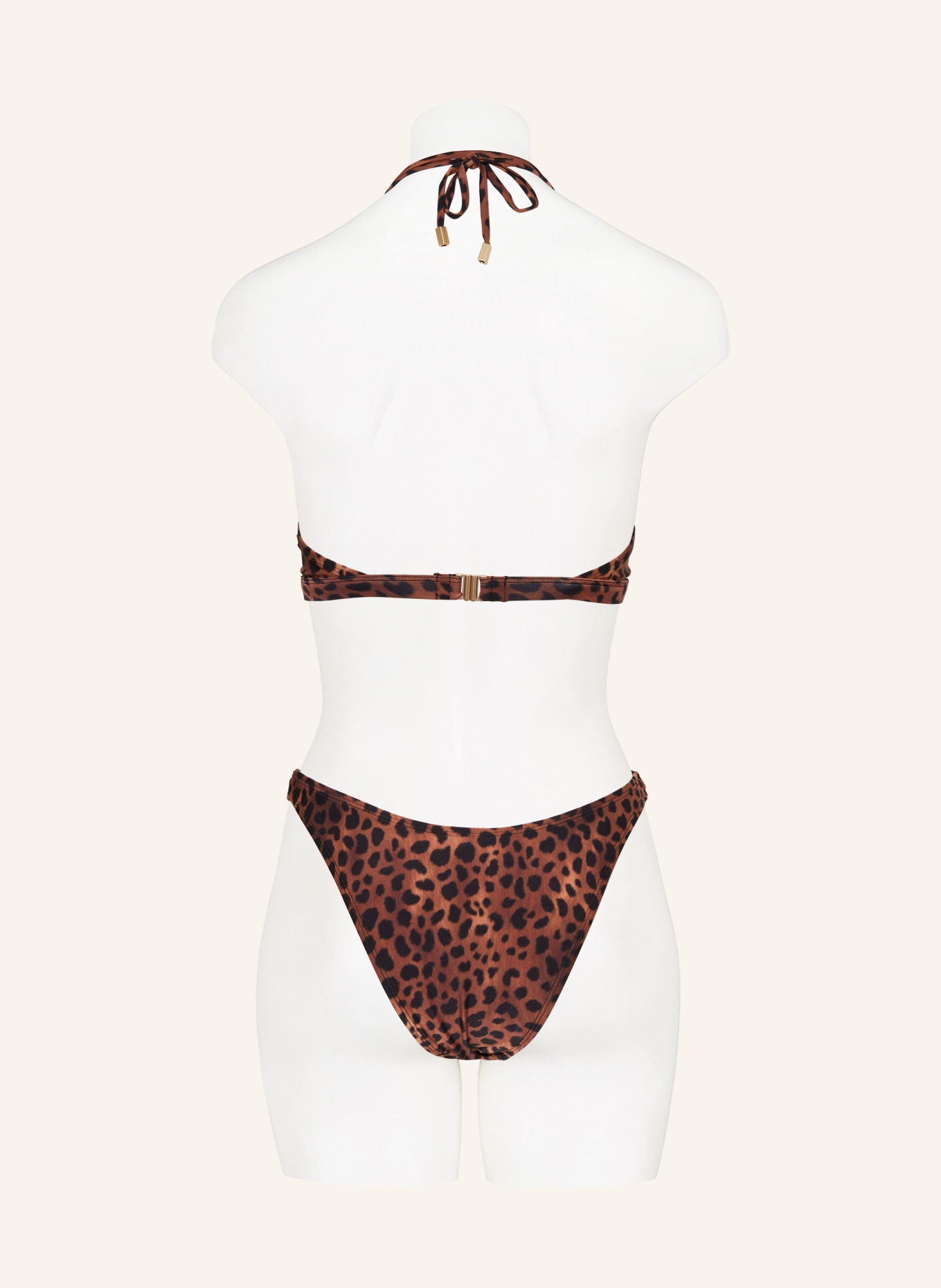 BEACHLIFE High-waist bikini bottoms LEOPARD LOVER, Color: BLACK/ BROWN/ LIGHT BROWN (Image 3)