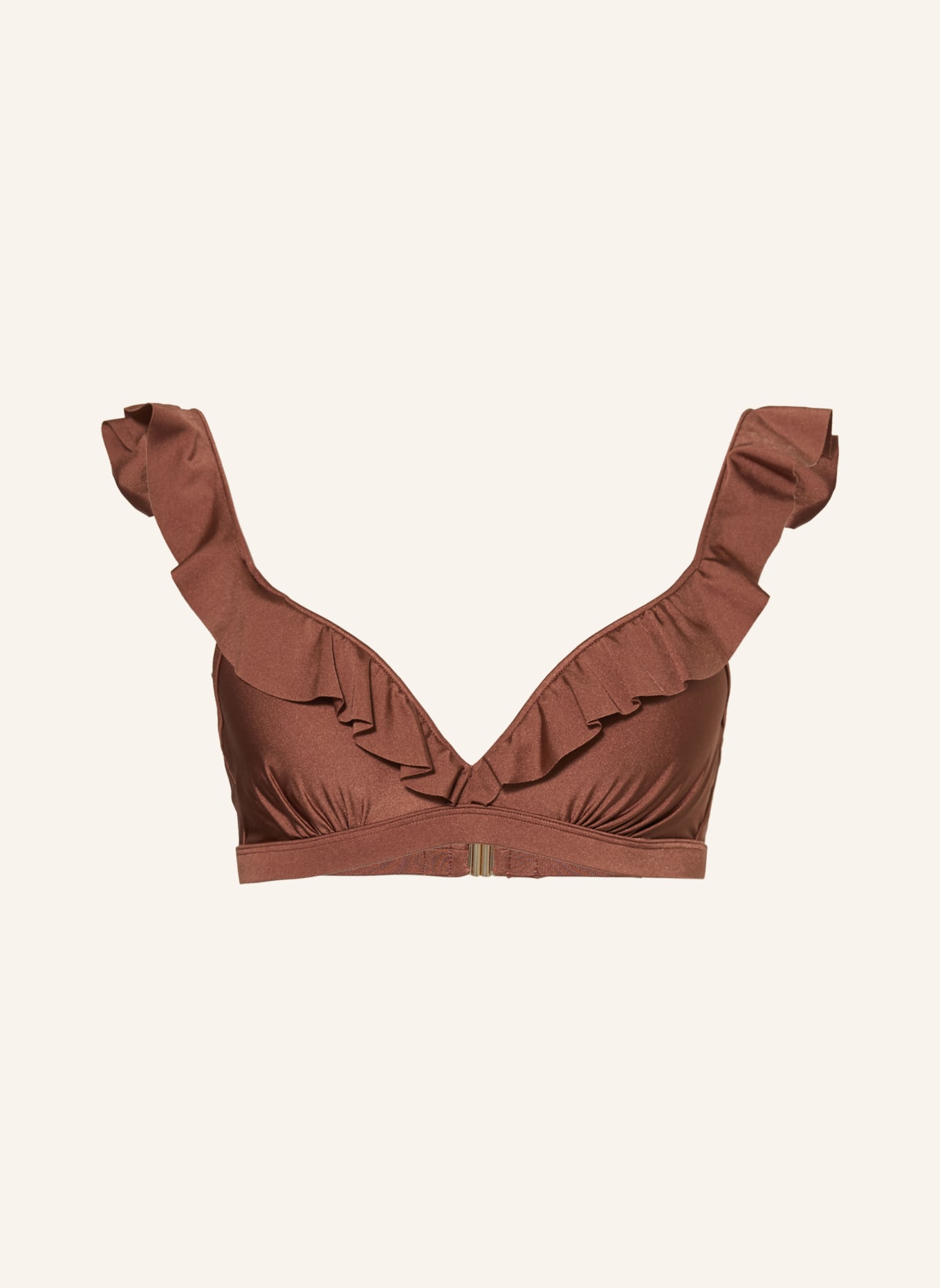 BEACHLIFE Góra od bikini z fiszbinami CHOCOLATE SHINE, Kolor: BRĄZOWY (Obrazek 1)