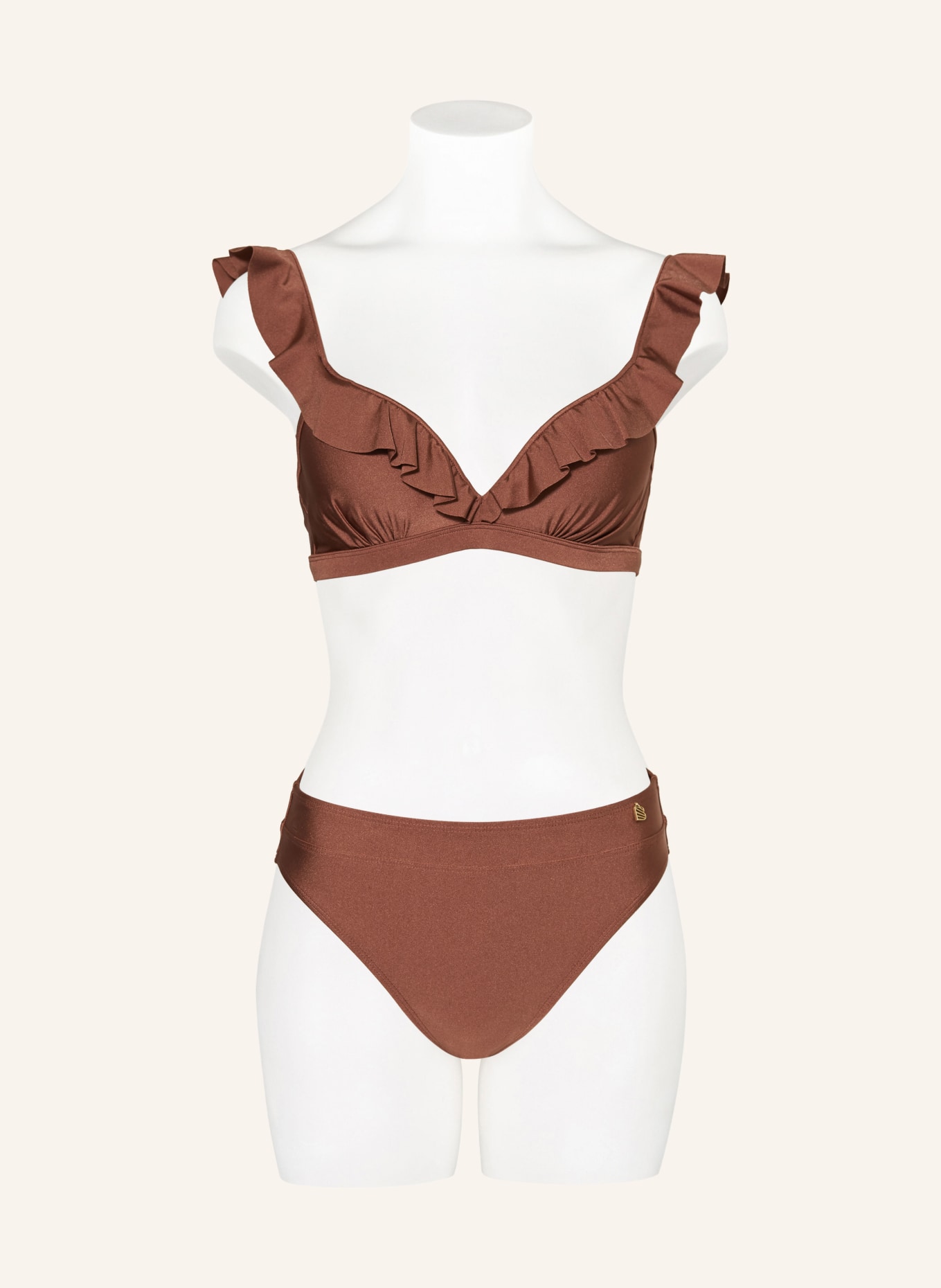 BEACHLIFE Bügel-Bikini-Top CHOCOLATE SHINE, Farbe: BRAUN (Bild 2)