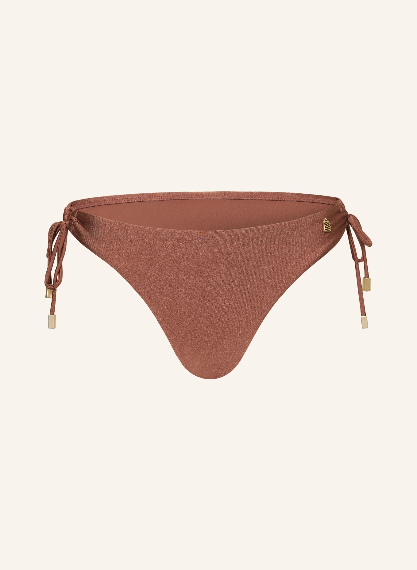 BEACHLIFE Basic bikini bottoms CHOCOLATE SHINE, Color: BROWN (Image 1)