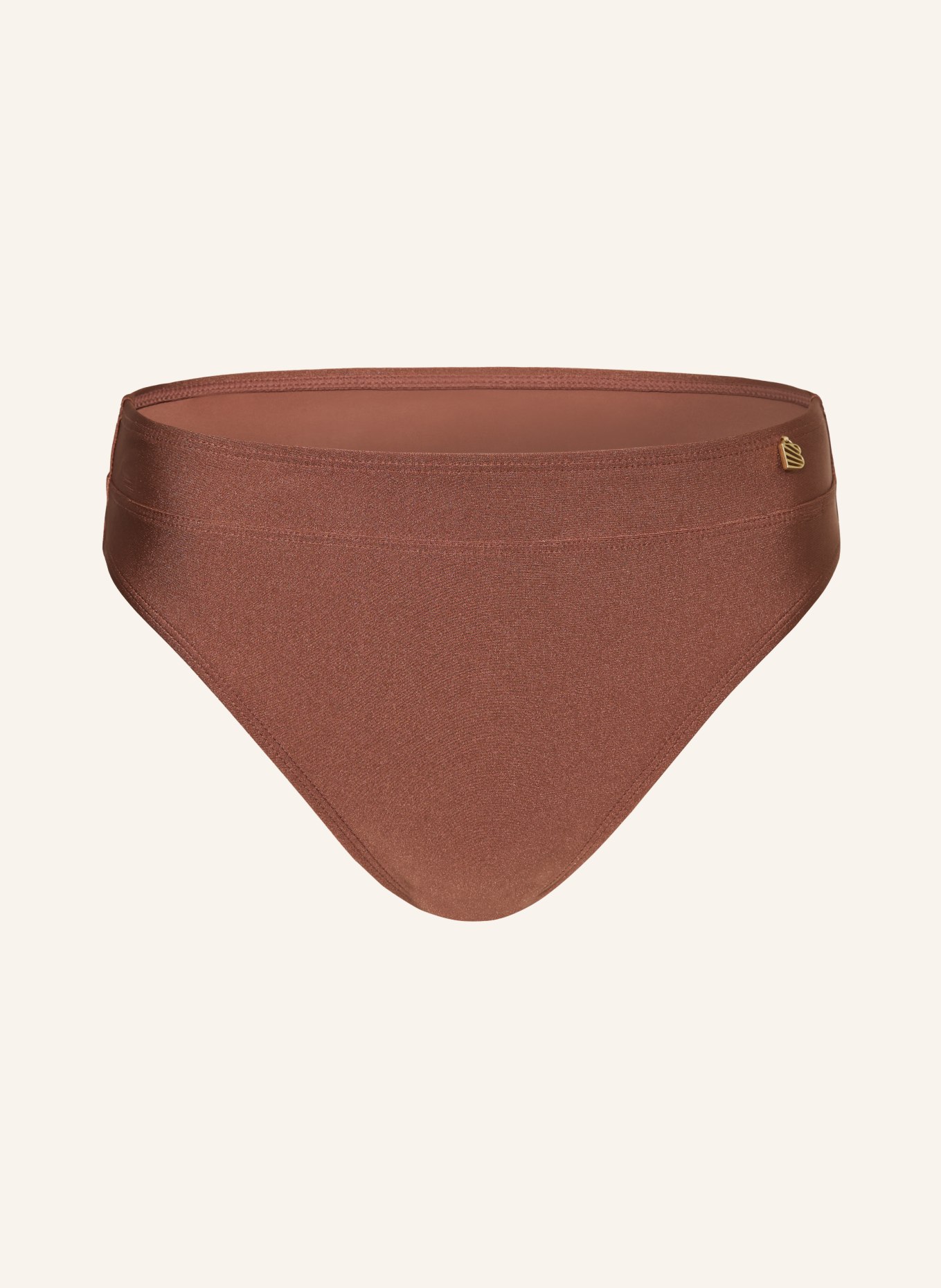 BEACHLIFE Panty bikini bottoms CHOCOLATE SHINE, Color: BROWN (Image 1)
