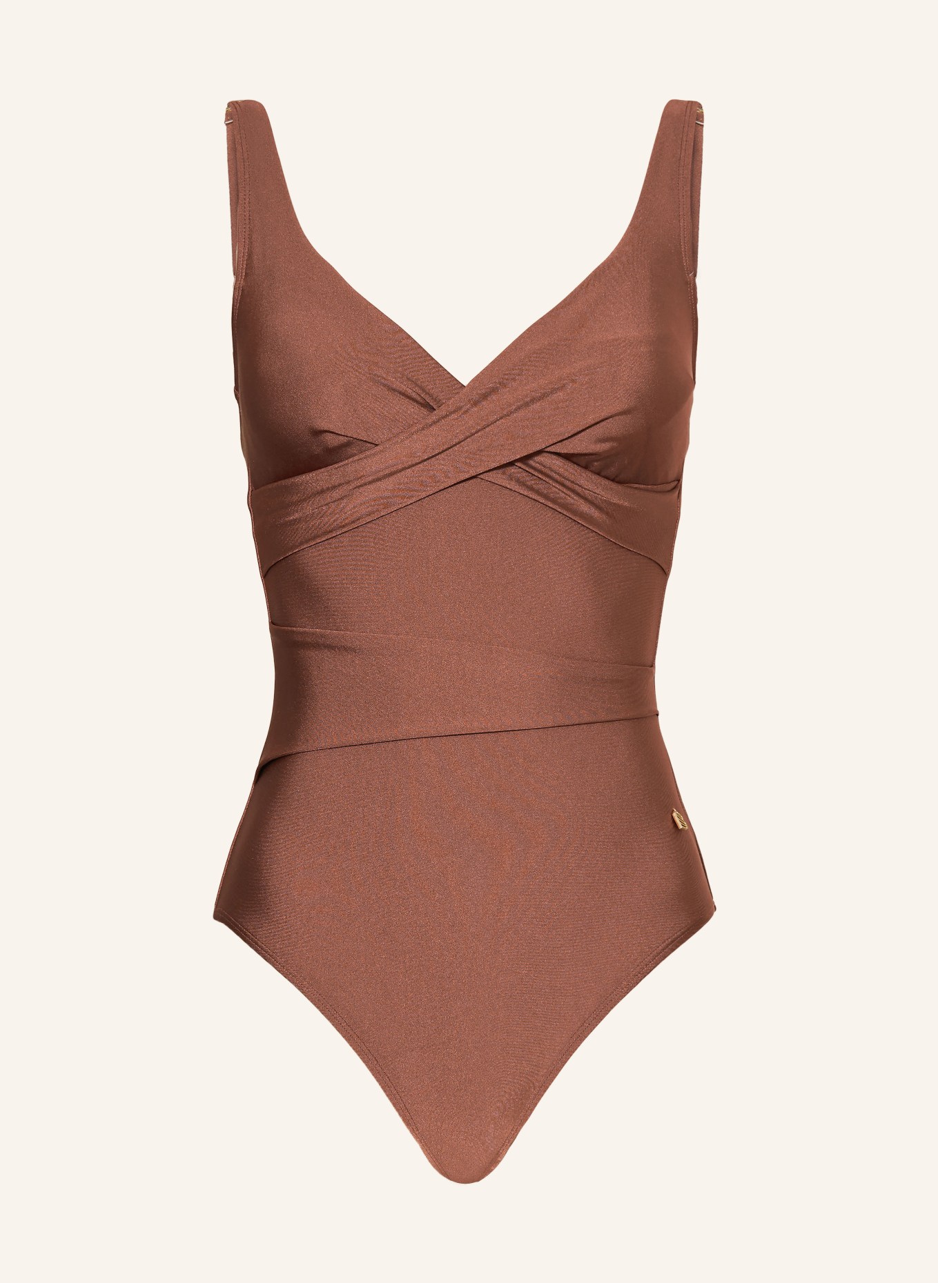 BEACHLIFE Shaping swimsuit CHOCOLATE SHINE, Color: BROWN (Image 1)