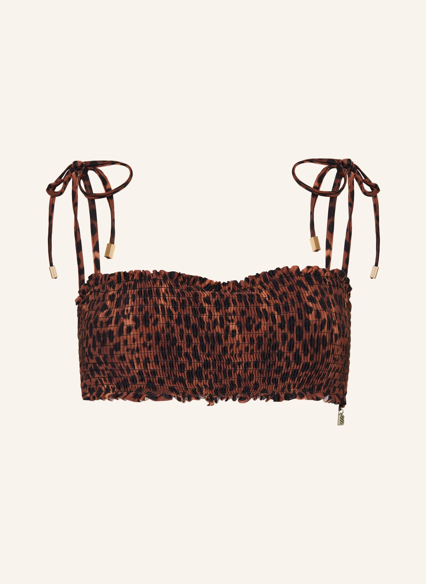 BEACHLIFE Underwired bikini top LEOPARD LOVER, Color: BLACK/ BROWN/ LIGHT BROWN (Image 1)