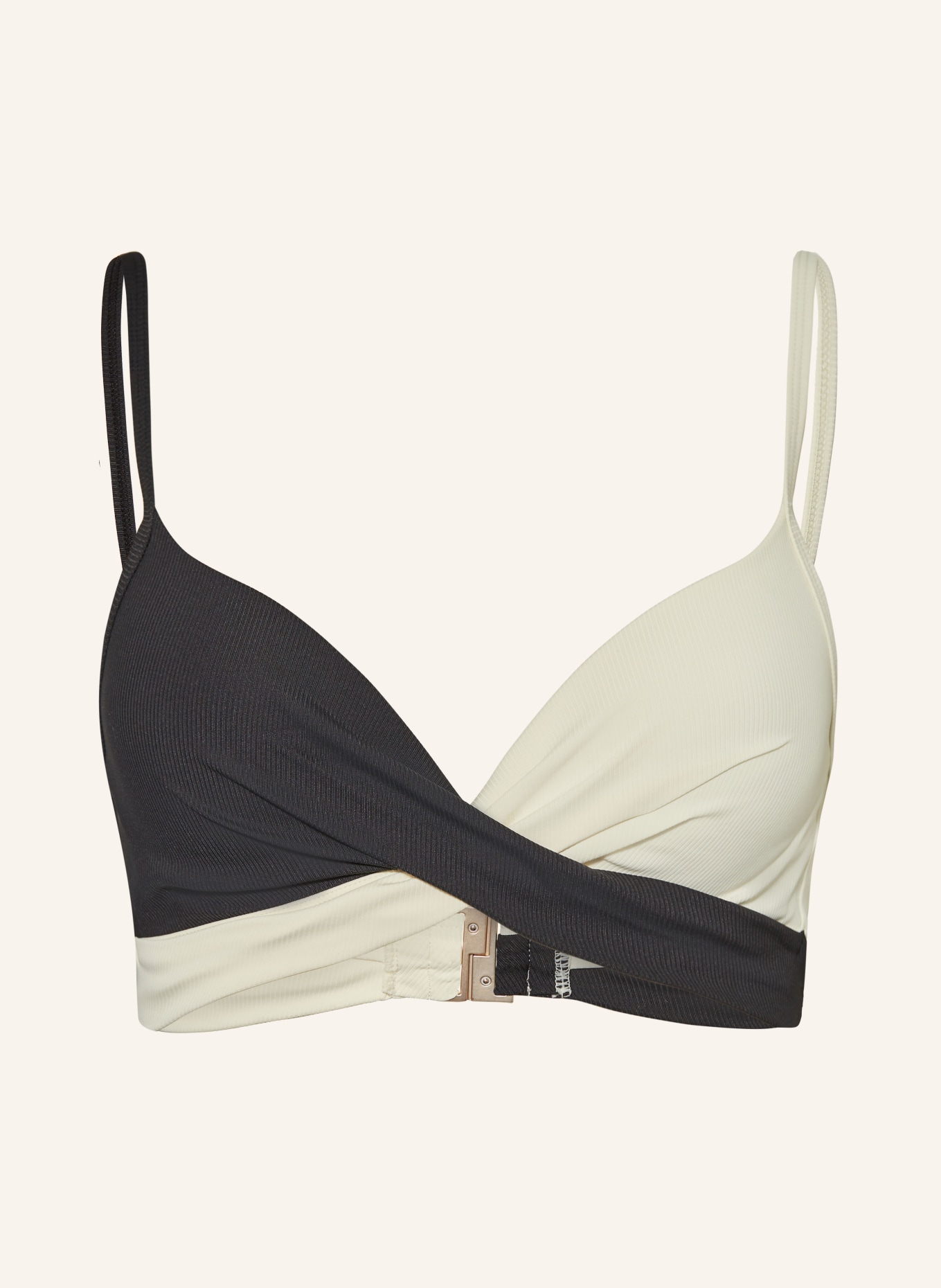 BEACHLIFE Bügel-Bikini-Top VANILLA & BLACK, Farbe: SCHWARZ/ ECRU (Bild 1)