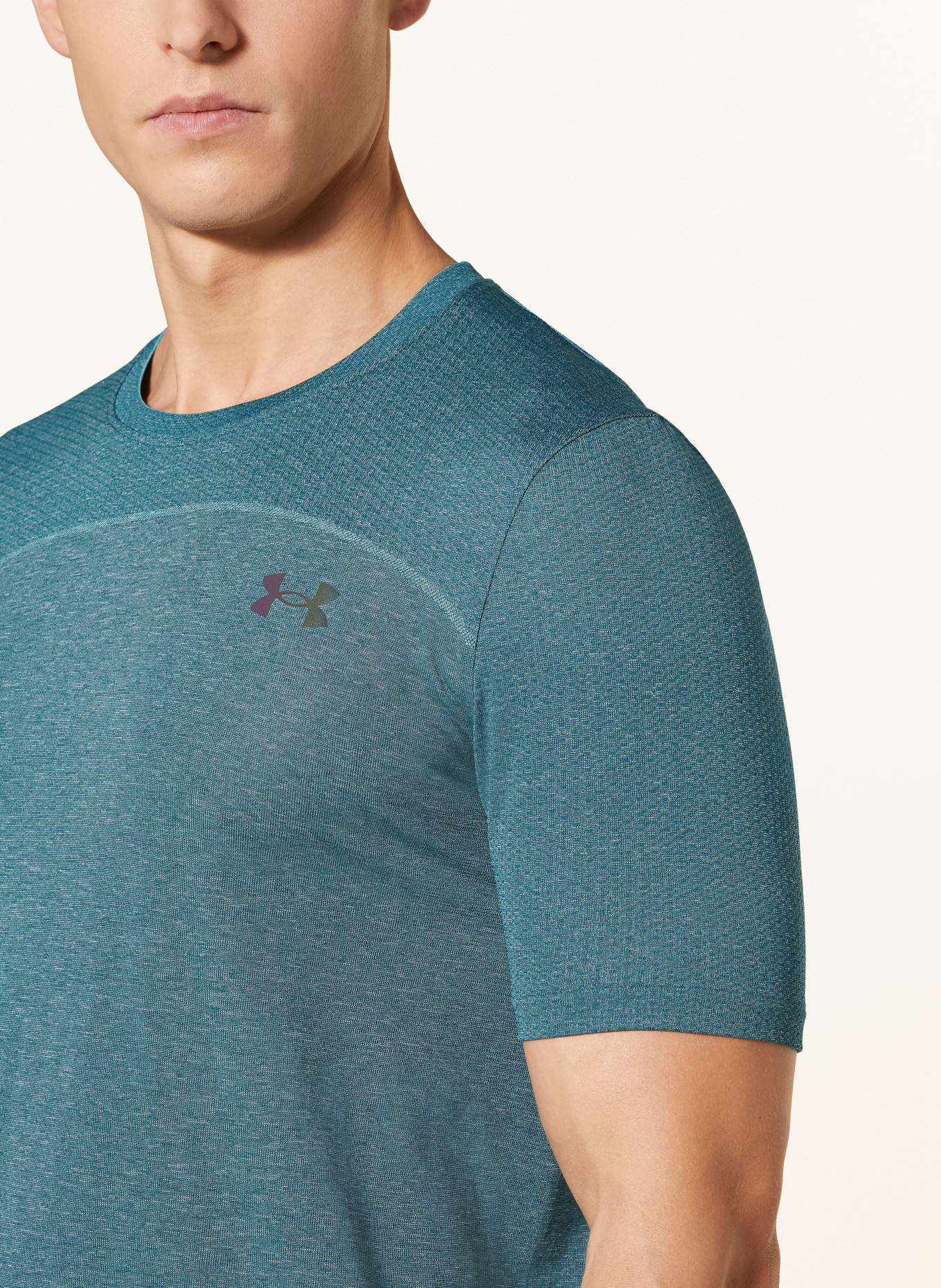 UNDER ARMOUR T-Shirt UA RUSH™ VANISH ELITE SEAMLESS, Farbe: PETROL (Bild 4)