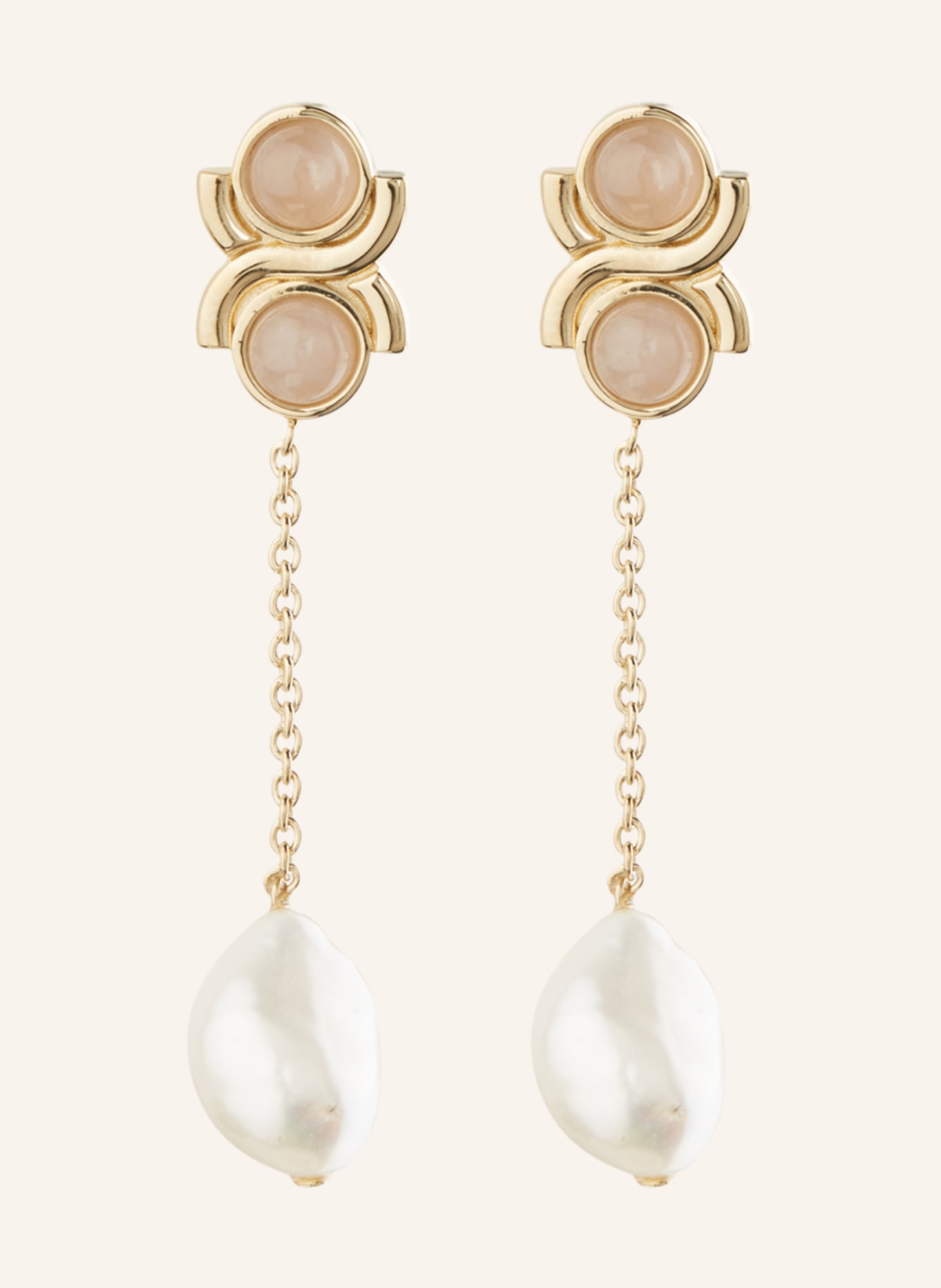Chloé Earrings MARCIE, Color: GOLD/ WHITE (Image 1)