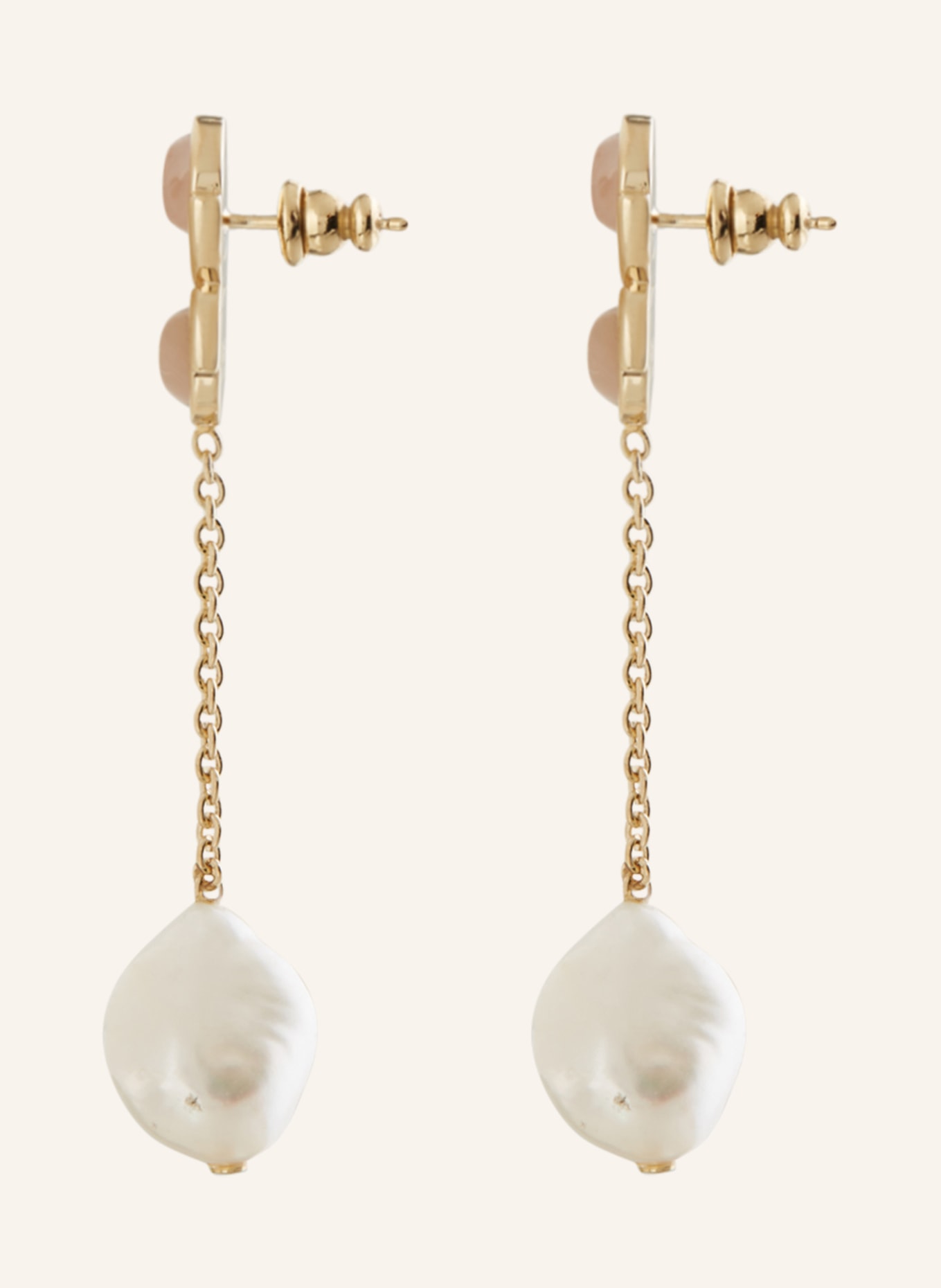 Chloé Earrings MARCIE, Color: GOLD/ WHITE (Image 2)
