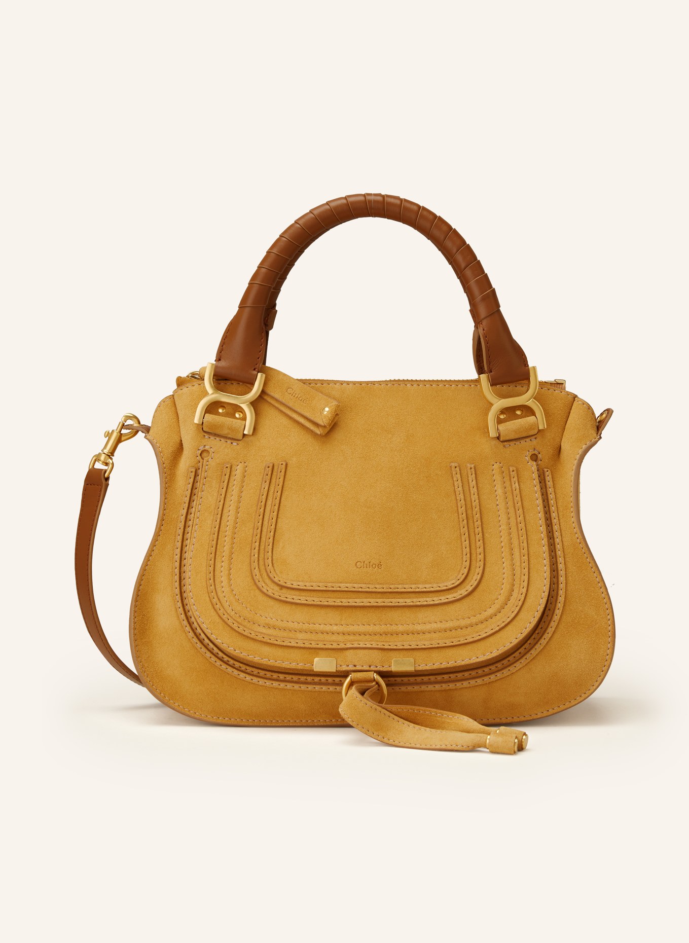 Chloé Handtasche MARCIE MEDIUM, Farbe: Safarie Gold (Bild 1)