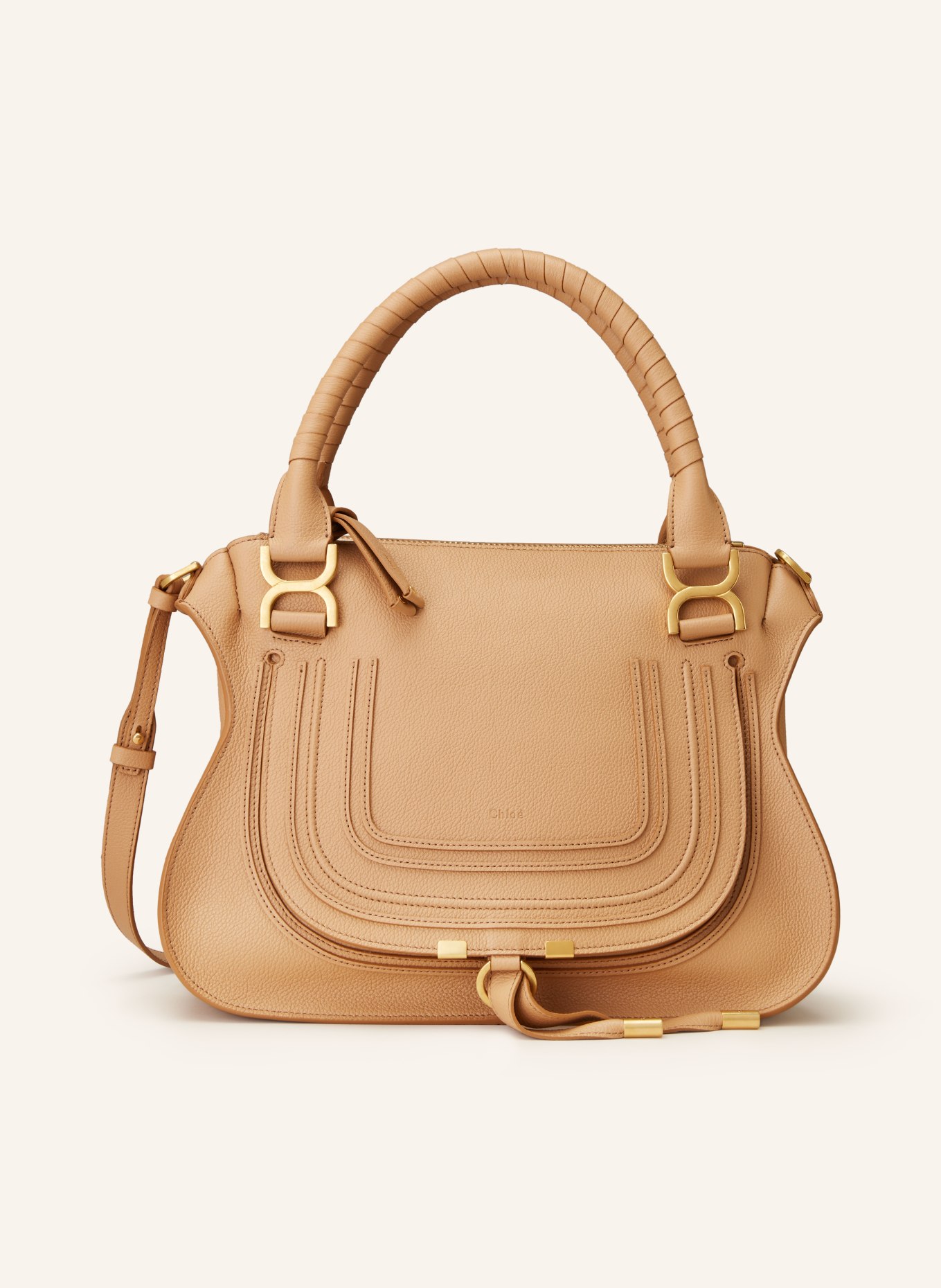 Chloé Handbag MARCIE LARGE, Color: LIGHT TAN (Image 1)
