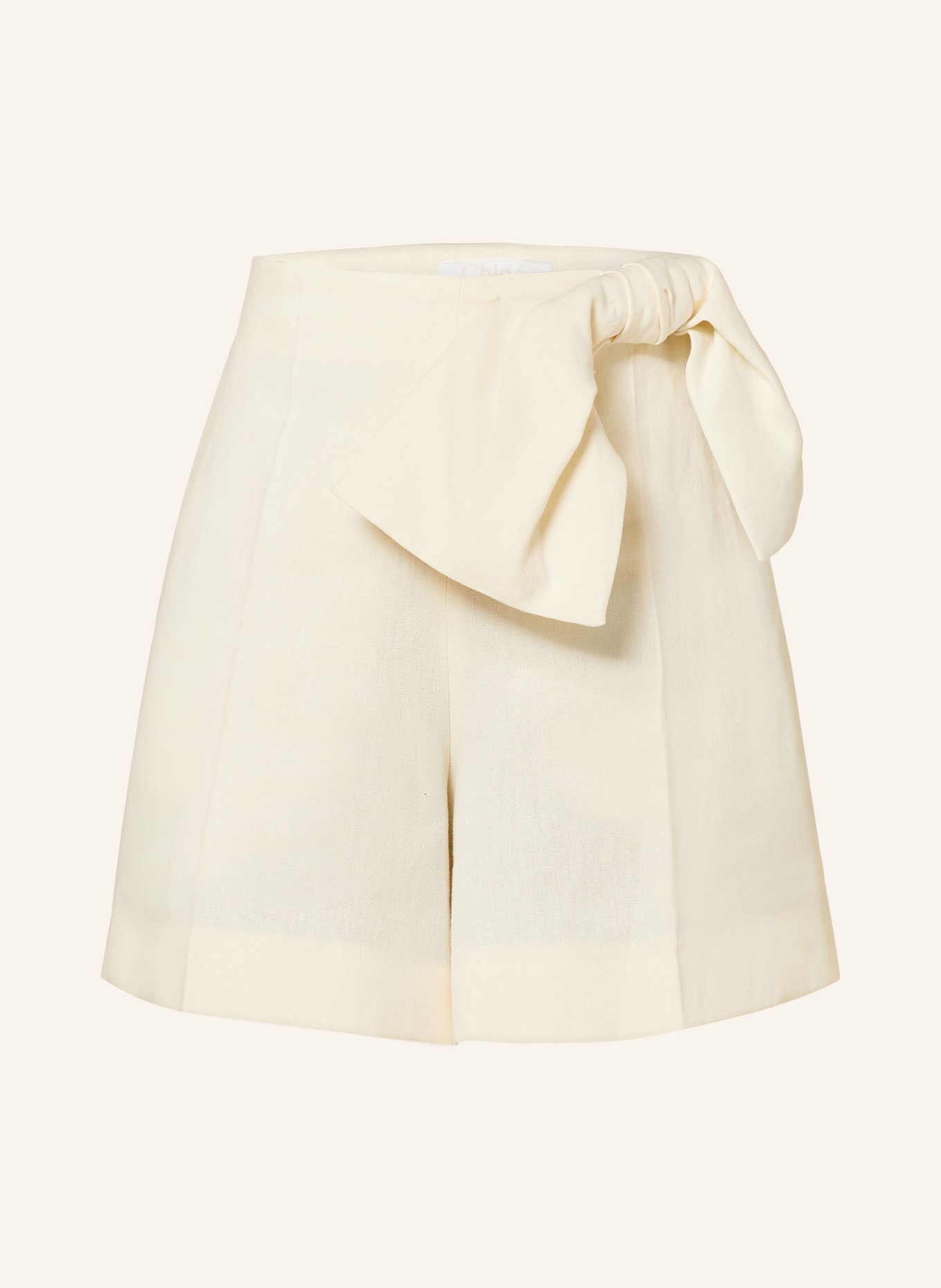 Chloé Linen shorts, Color: WHITE (Image 1)