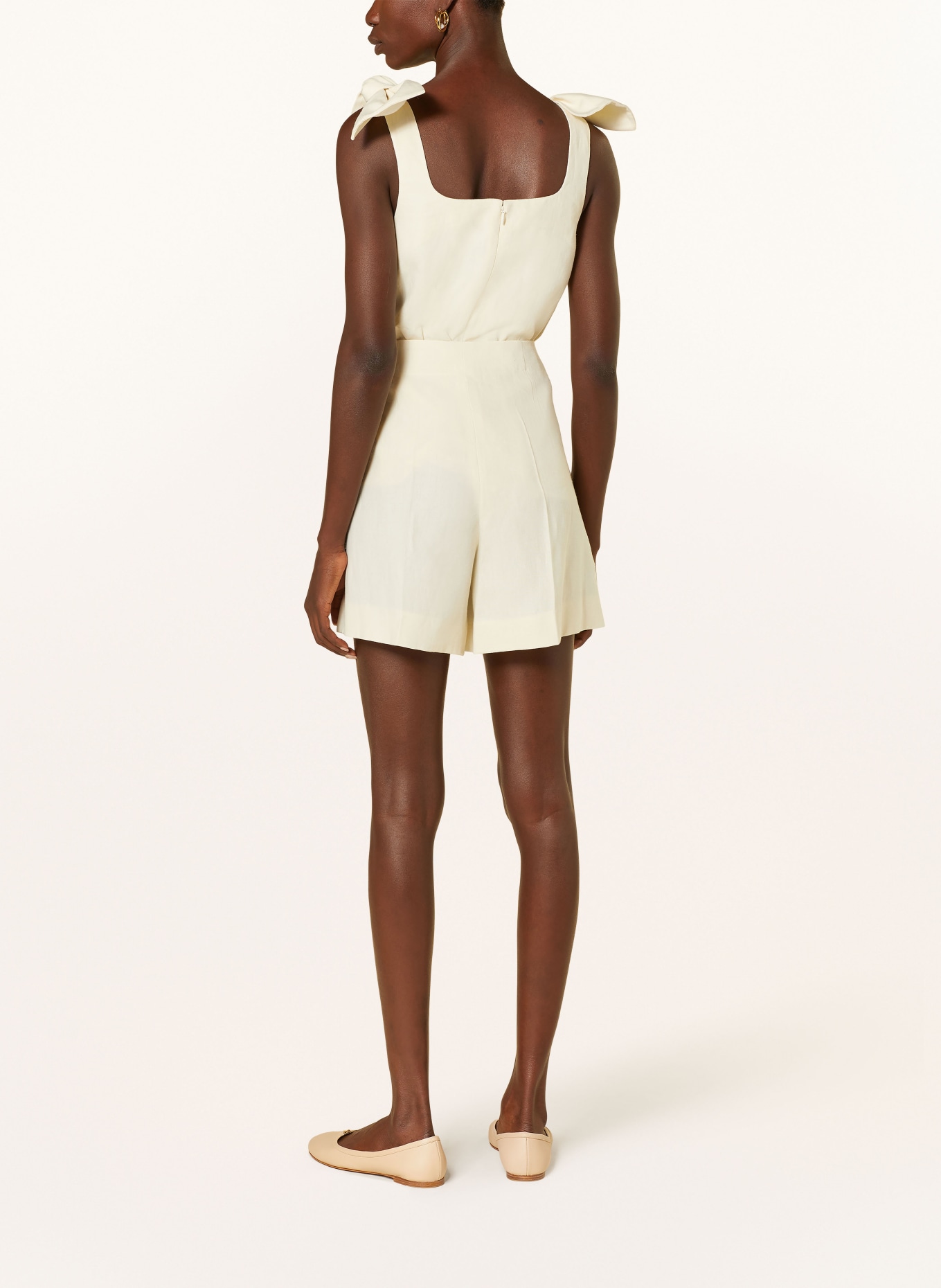 Chloé Linen shorts, Color: WHITE (Image 3)