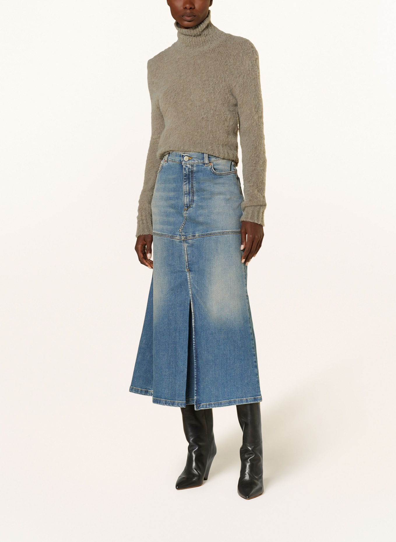 DOROTHEE SCHUMACHER Denim skirt, Color: 854 DARK DENIM (Image 2)