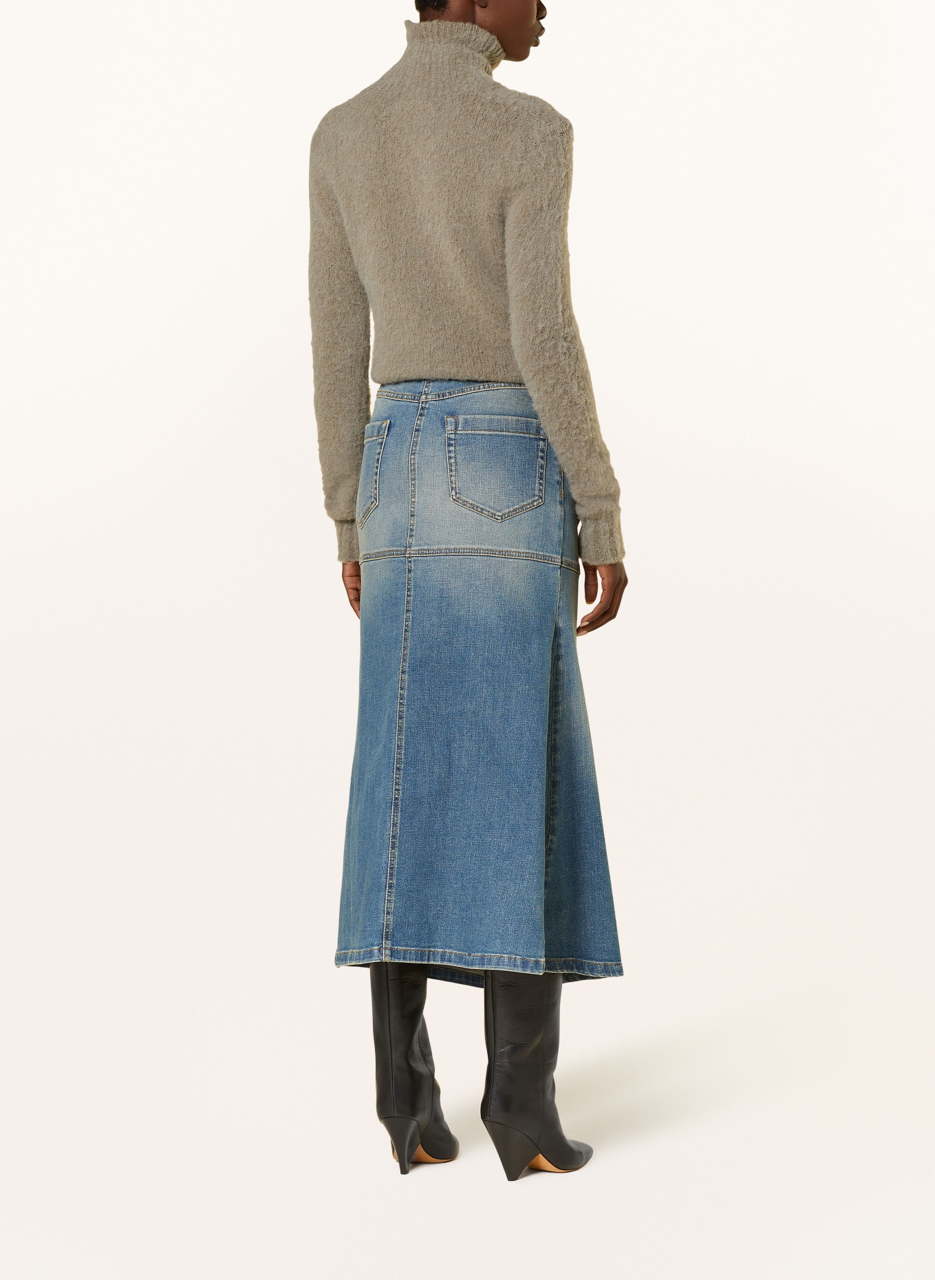 DOROTHEE SCHUMACHER Denim skirt, Color: 854 DARK DENIM (Image 3)