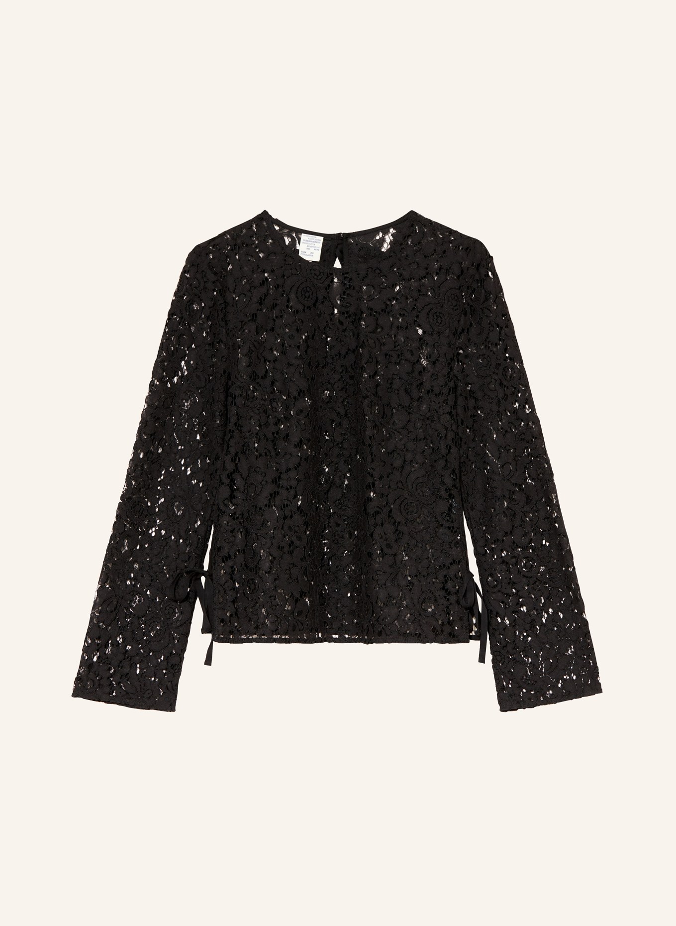 BAUM UND PFERDGARTEN Shirt blouse MIU made of lace, Color: BLACK (Image 1)