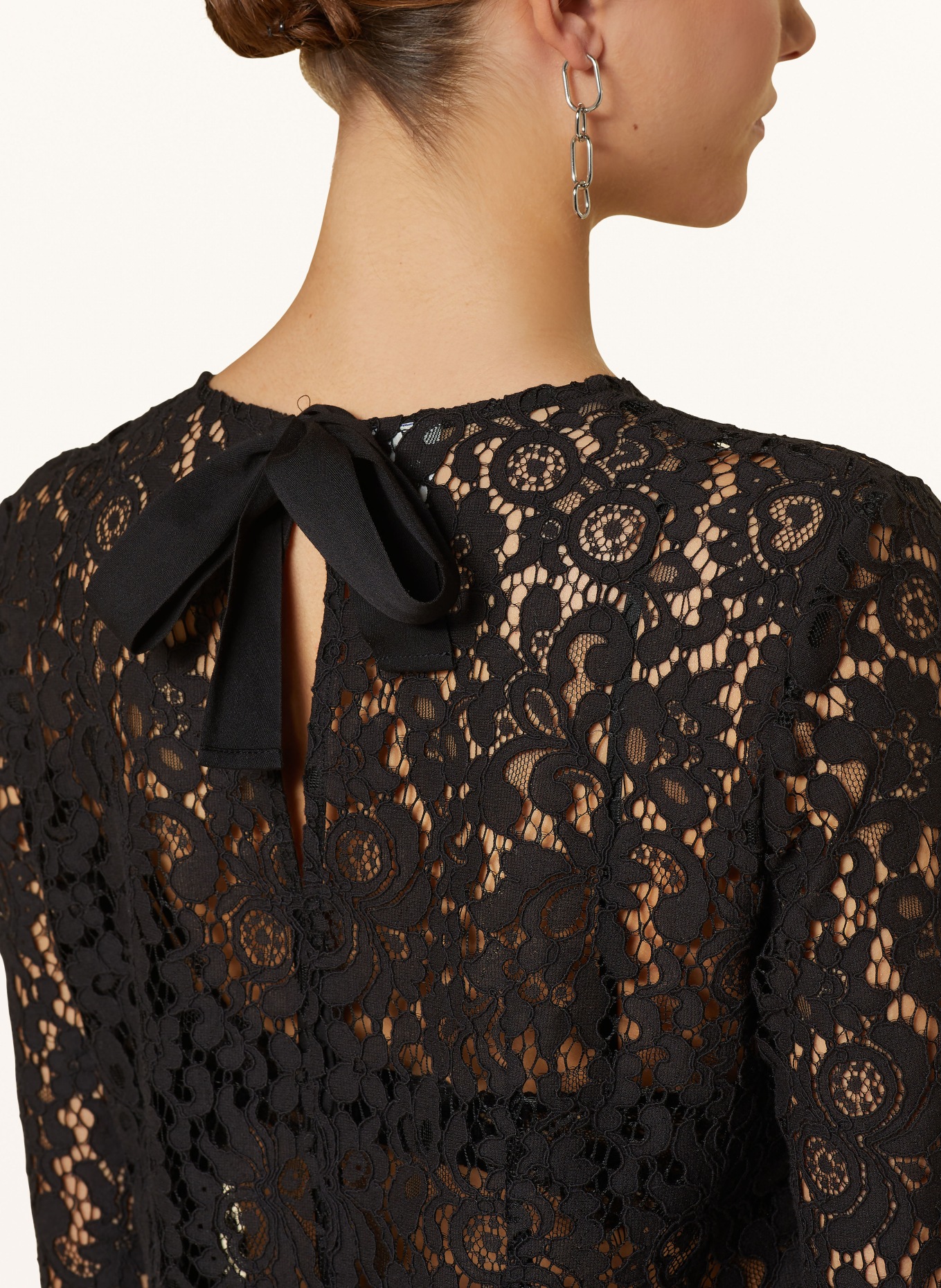 BAUM UND PFERDGARTEN Shirt blouse MIU made of lace, Color: BLACK (Image 4)