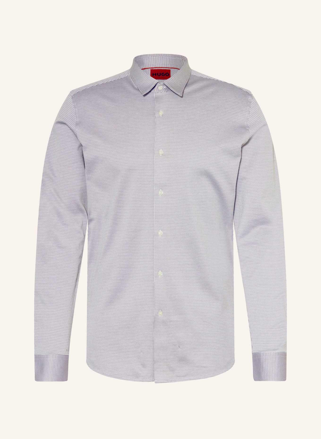 HUGO Shirt ELISHA extra slim fit, Color: GRAY/ WHITE (Image 1)