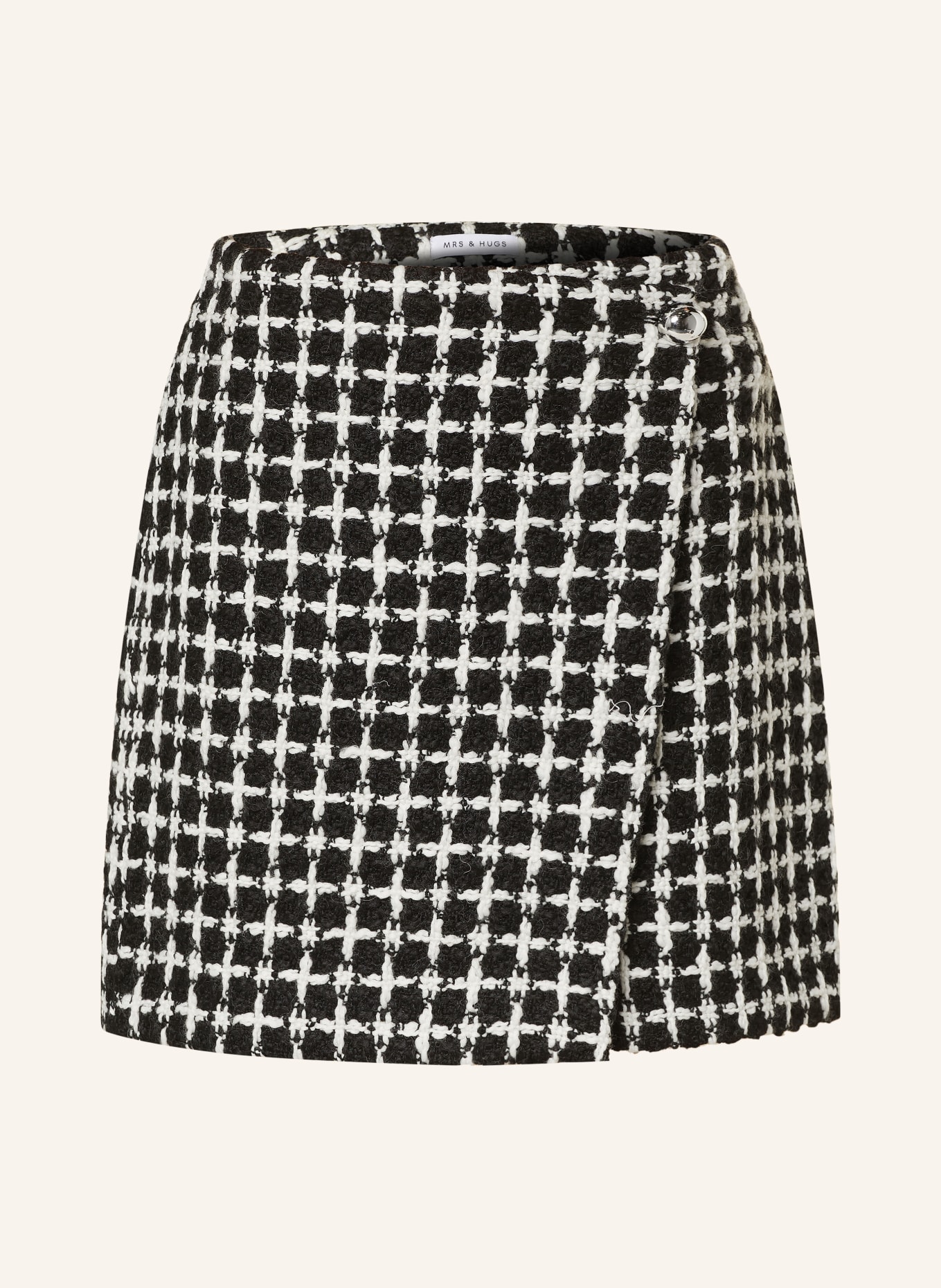 MRS & HUGS Skirt, Color: BLACK/ WHITE (Image 1)