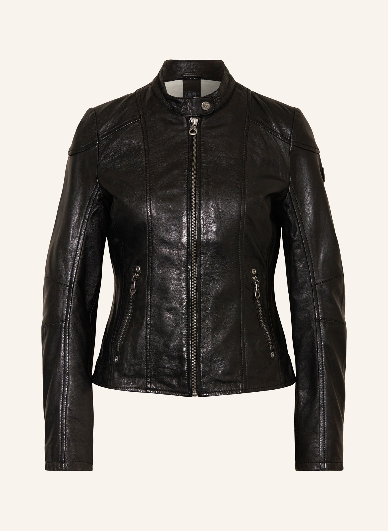 gipsy Leather jacket GWKEILI, Color: BLACK (Image 1)