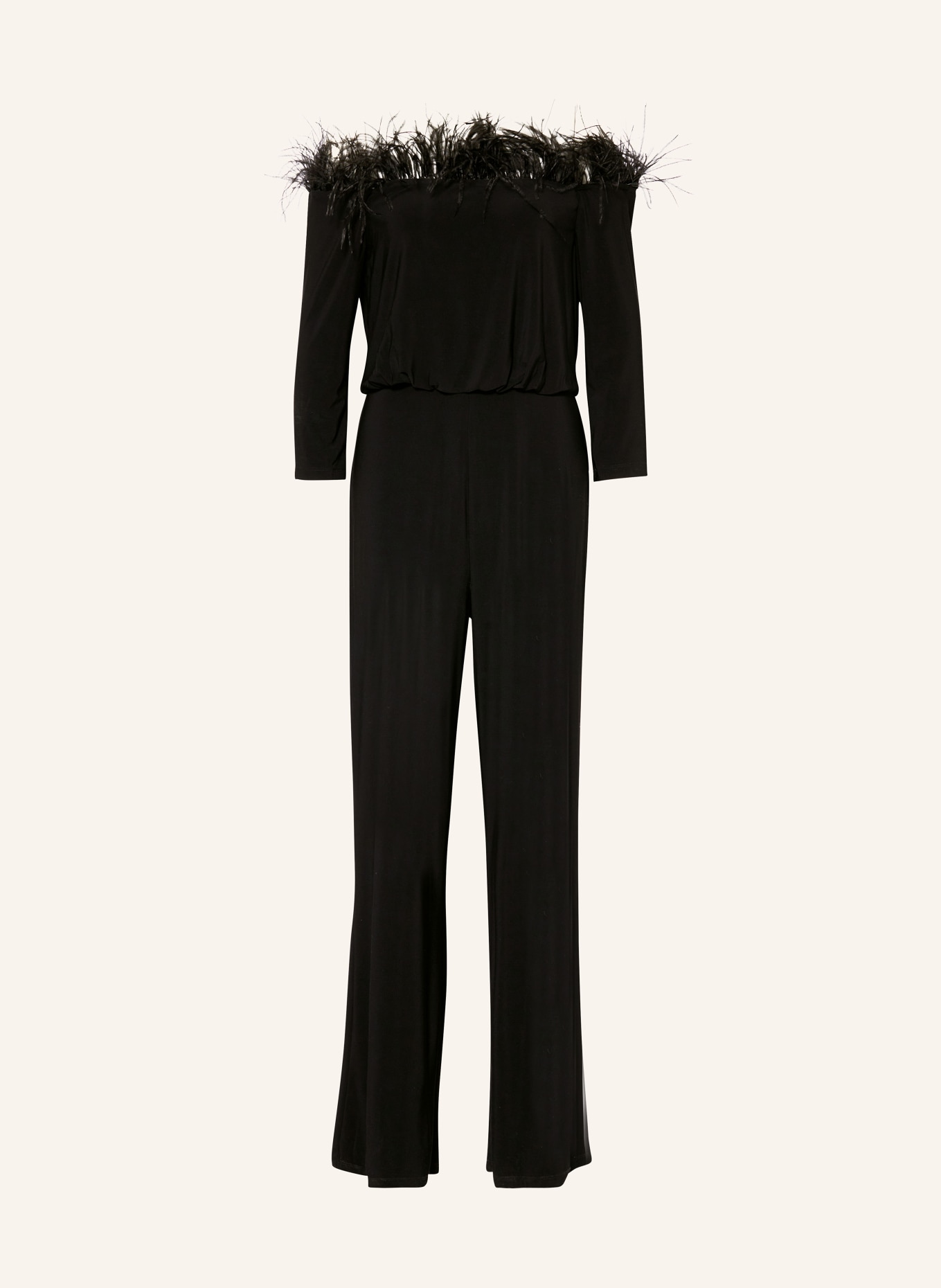 ADRIANNA PAPELL Jumpsuit with 3/4 sleeves, Color: BLACK (Image 1)