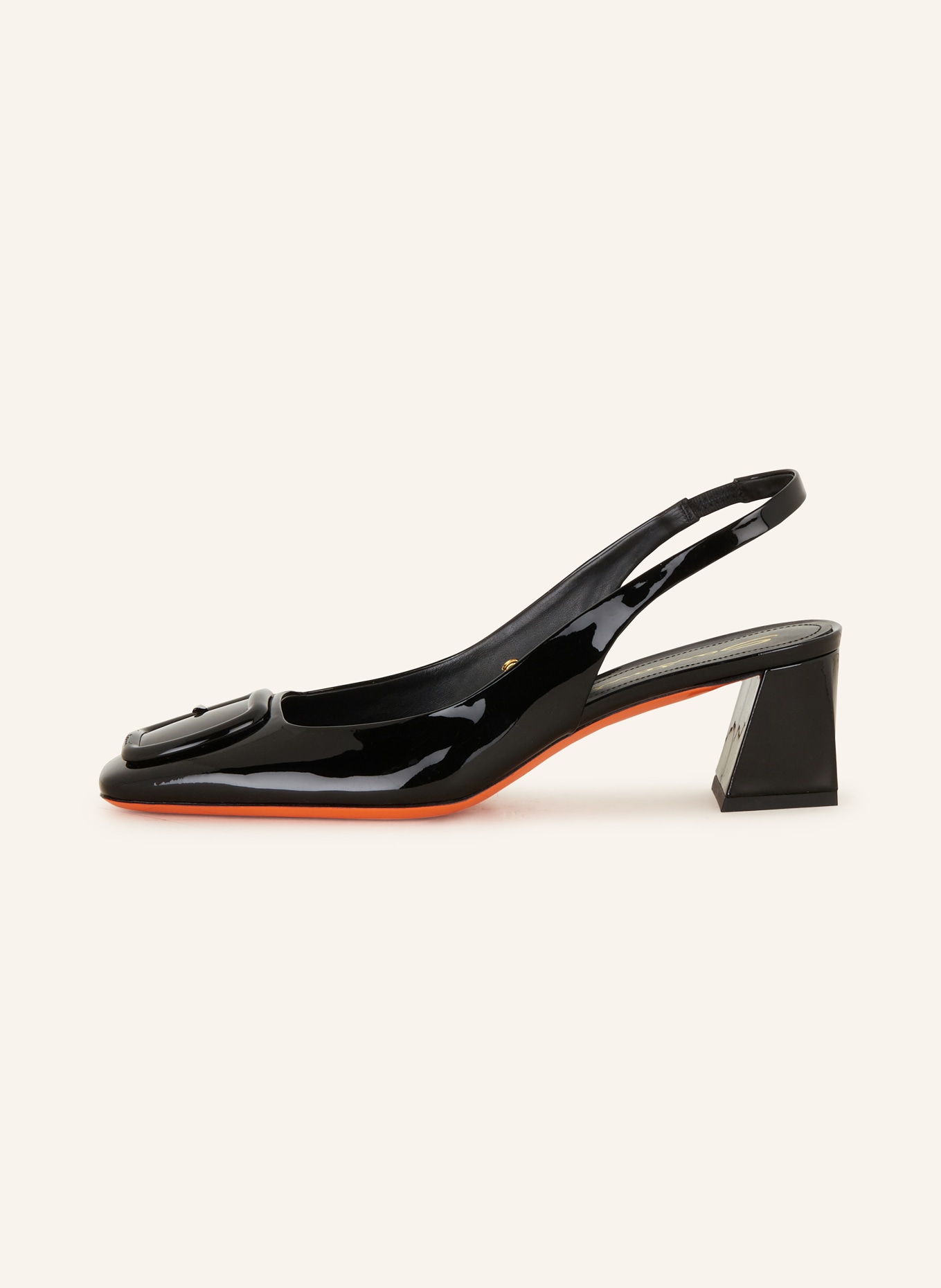 Santoni Slingback pumps LEMON, Color: BLACK (Image 4)