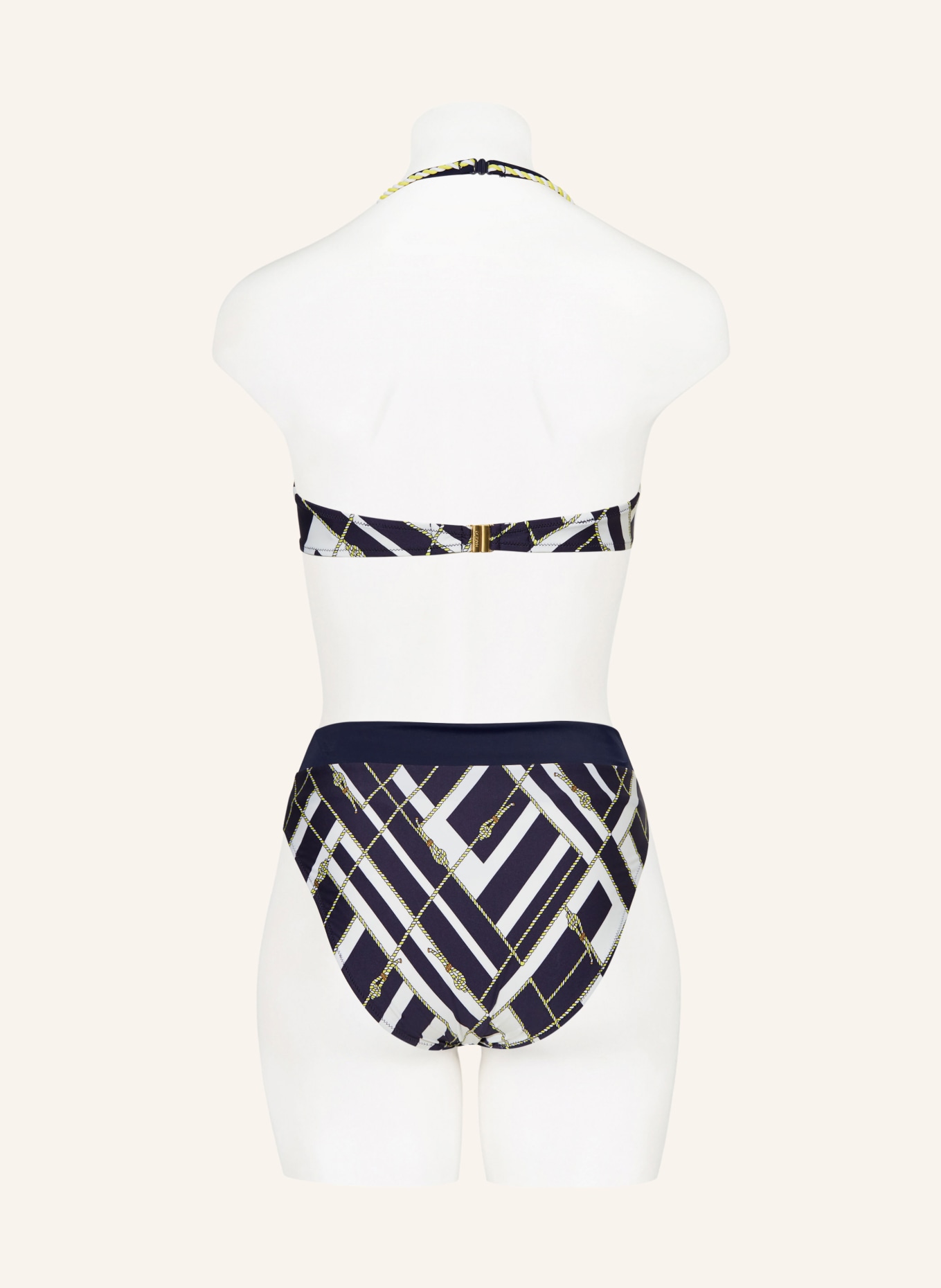 MARIE JO Underwired bikini top SARANJI, Color: DARK BLUE/ WHITE/ YELLOW (Image 6)