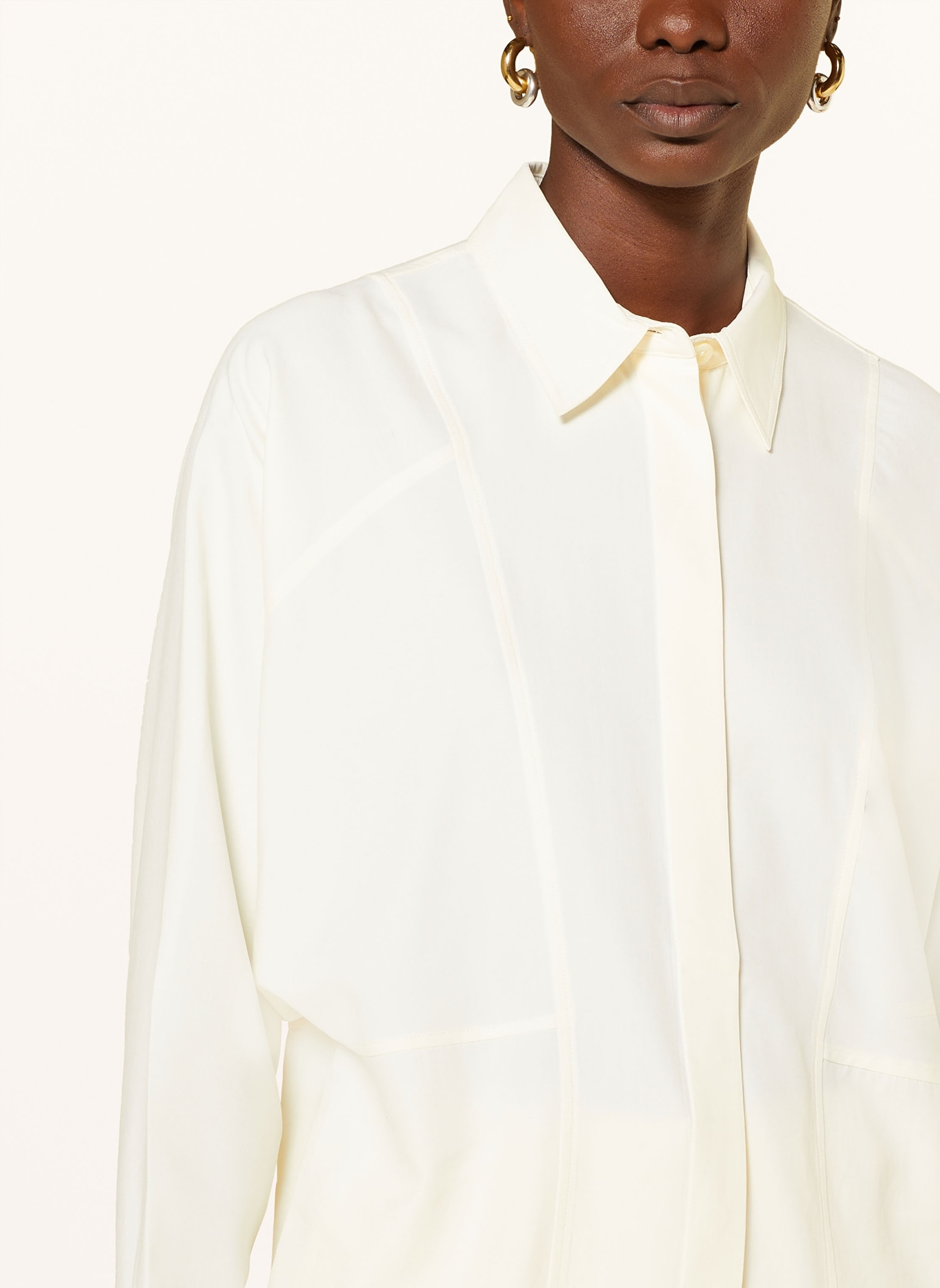 TOTEME Shirt blouse in silk, Color: ECRU (Image 4)