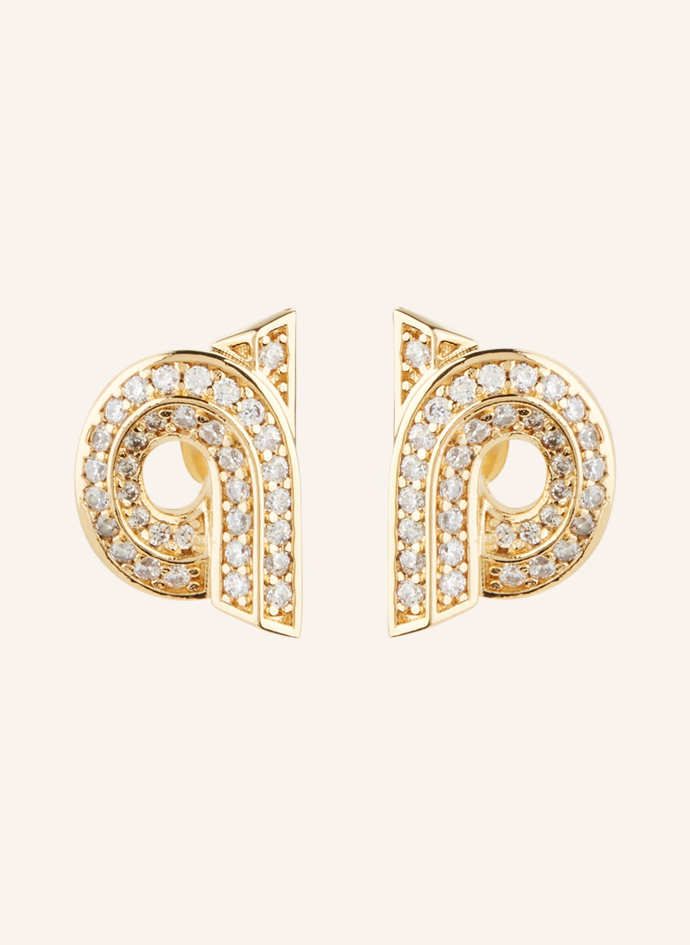 FERRAGAMO Earrings, Color: GOLD/ WHITE (Image 1)