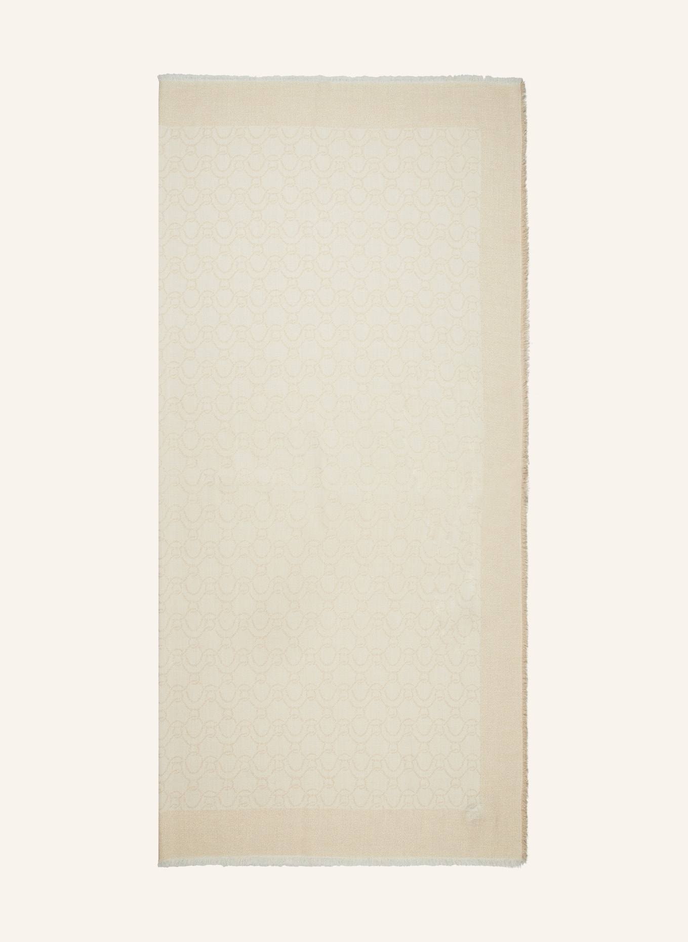 FERRAGAMO Schal WAVELUX mit Glitzergarn, Farbe: CREME/ GOLD (Bild 1)