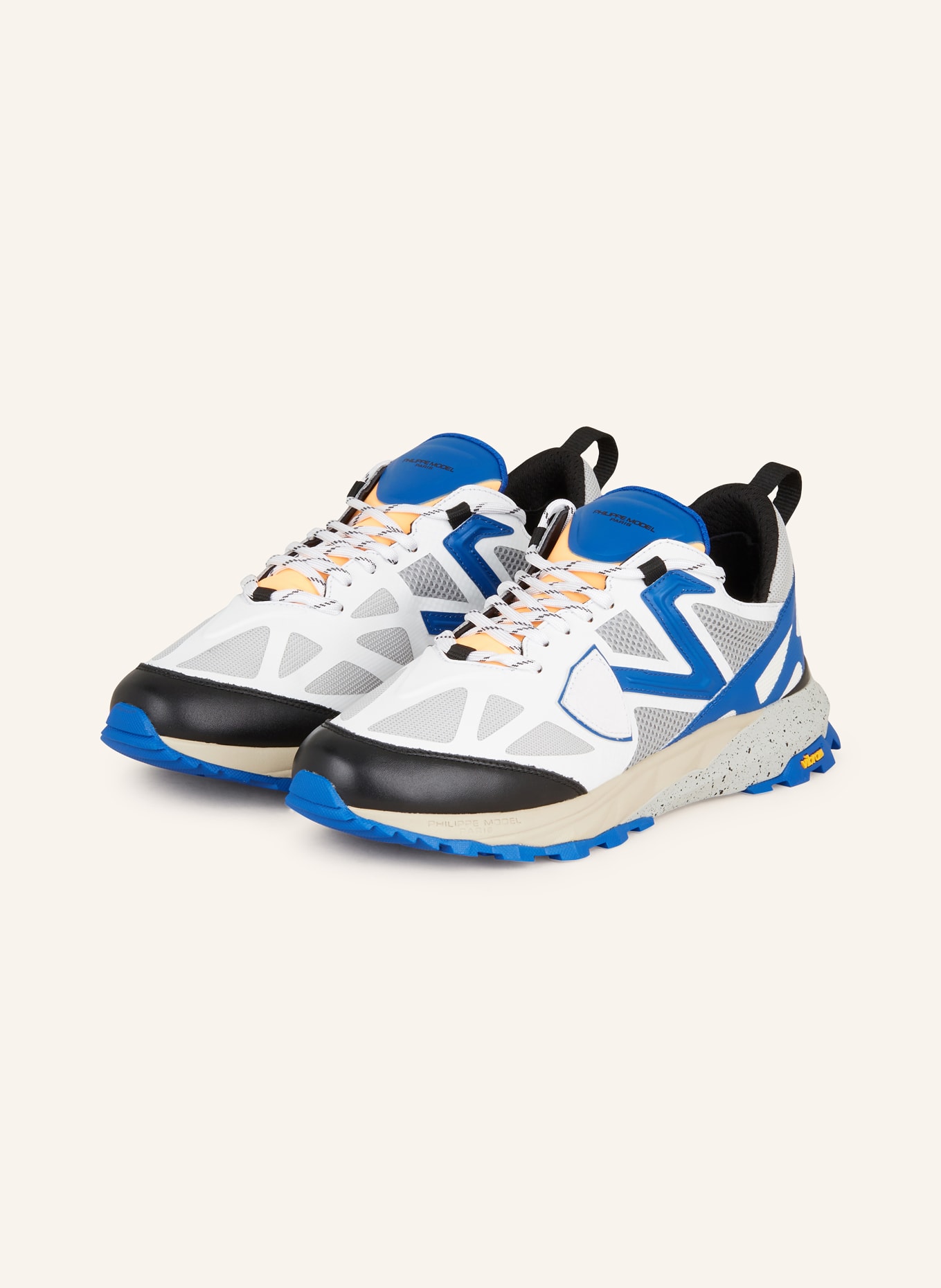 PHILIPPE MODEL Sneakers ROCX, Color: WHITE/ BLUE/ BLACK (Image 1)