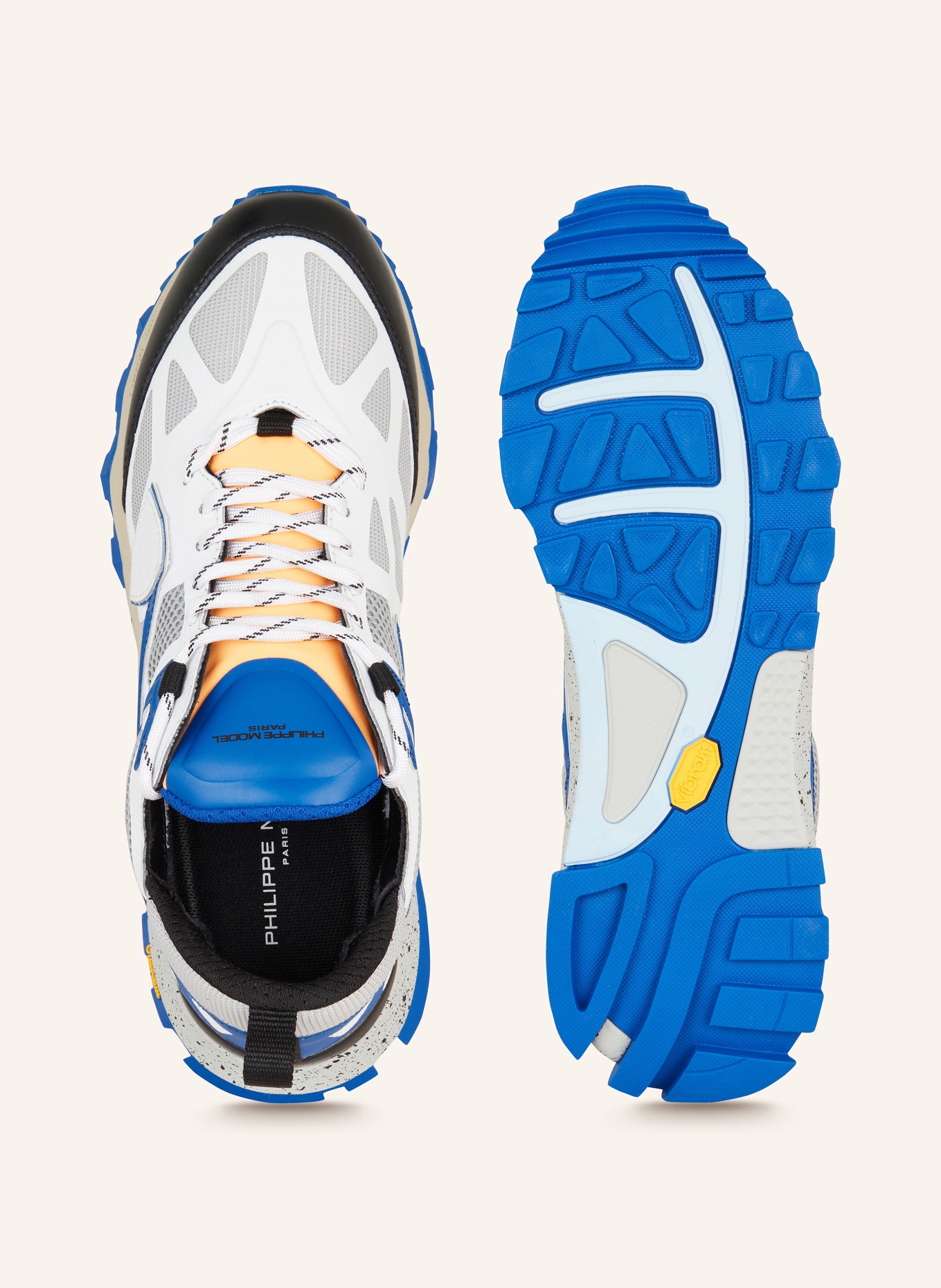 PHILIPPE MODEL Sneakers ROCX, Color: WHITE/ BLUE/ BLACK (Image 5)