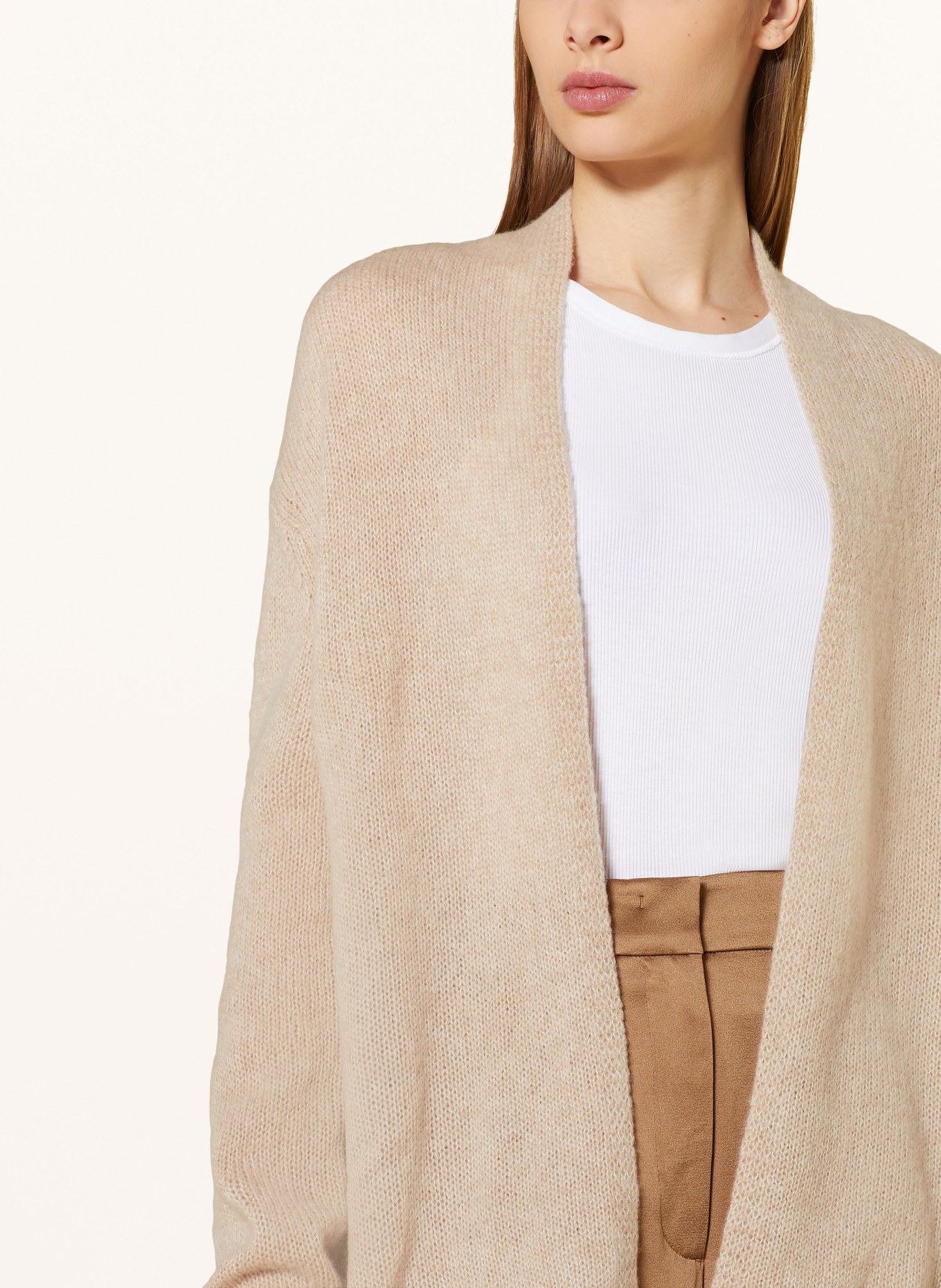 In cashmere open clearance front cardigan