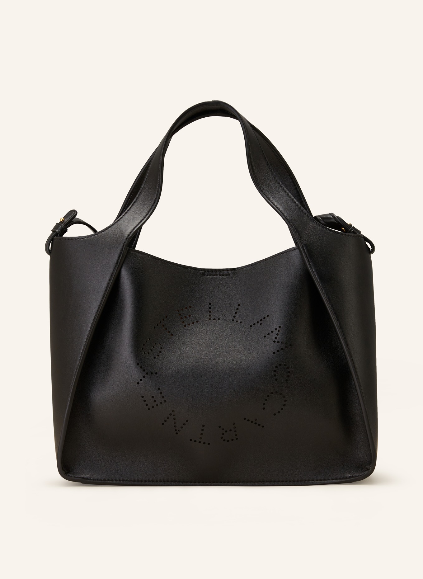 STELLA McCARTNEY Shopper with pouch, Color: BLACK (Image 1)